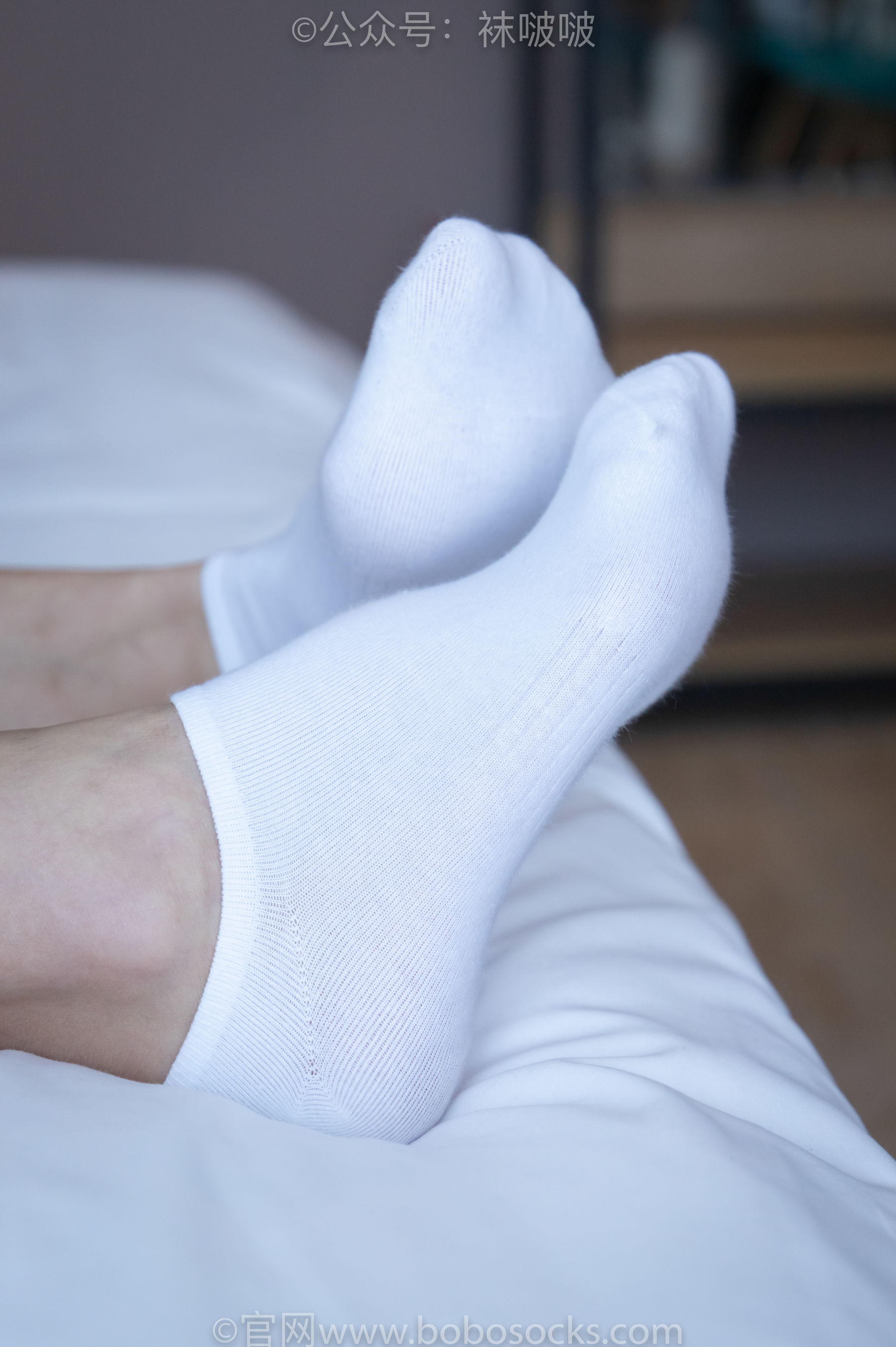BoBoSocks袜啵啵 No.024 涵涵-板鞋、白棉袜、裸足
