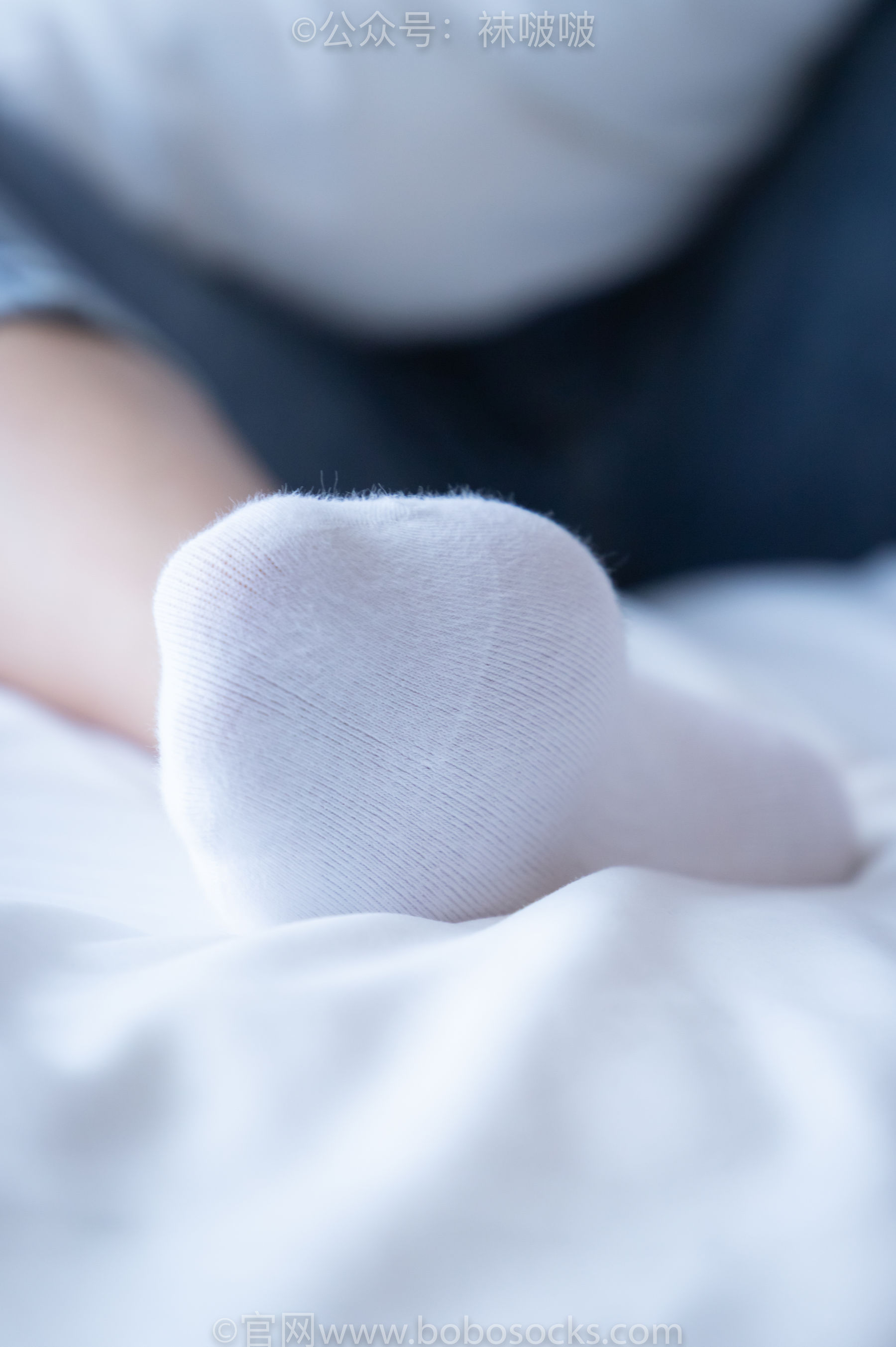BoBoSocks袜啵啵 No.024 涵涵-板鞋、白棉袜、裸足