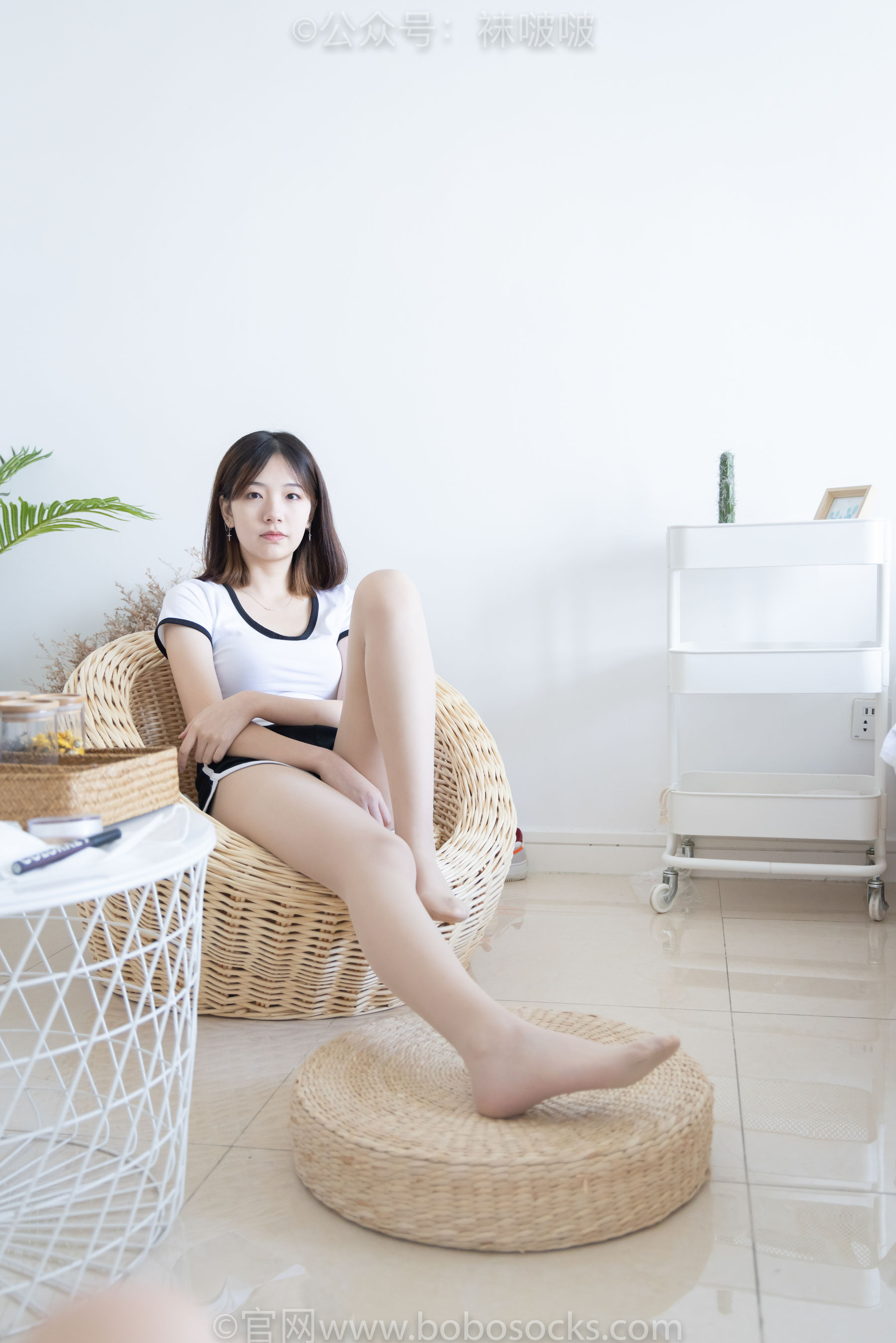 BoBoSocks袜啵啵 No.026 小甜豆-体操服、空军一号、白棉袜、肉丝