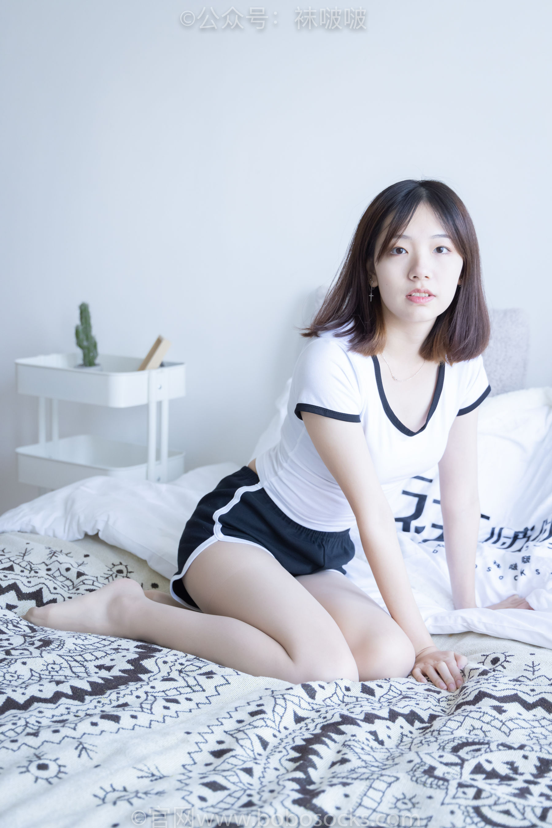 BoBoSocks袜啵啵 No.026 小甜豆-体操服、空军一号、白棉袜、肉丝
