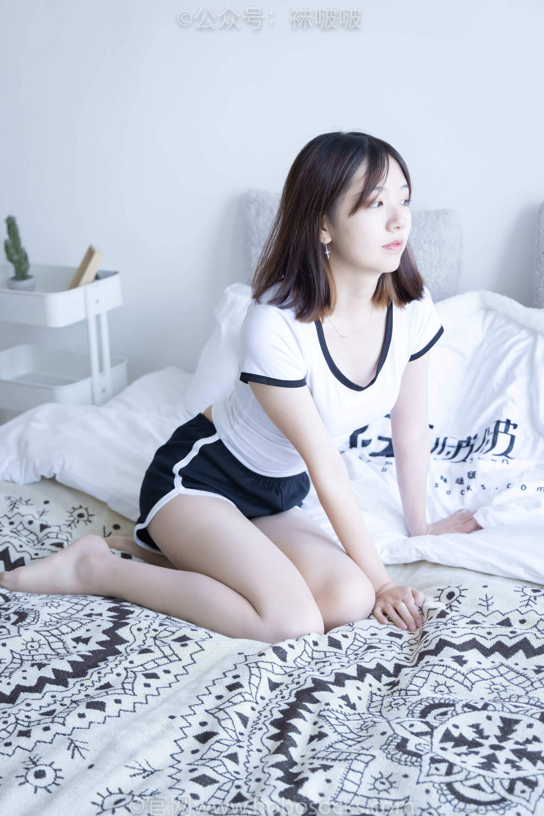 BoBoSocks袜啵啵 No.026 小甜豆-体操服、空军一号、白棉袜、肉丝