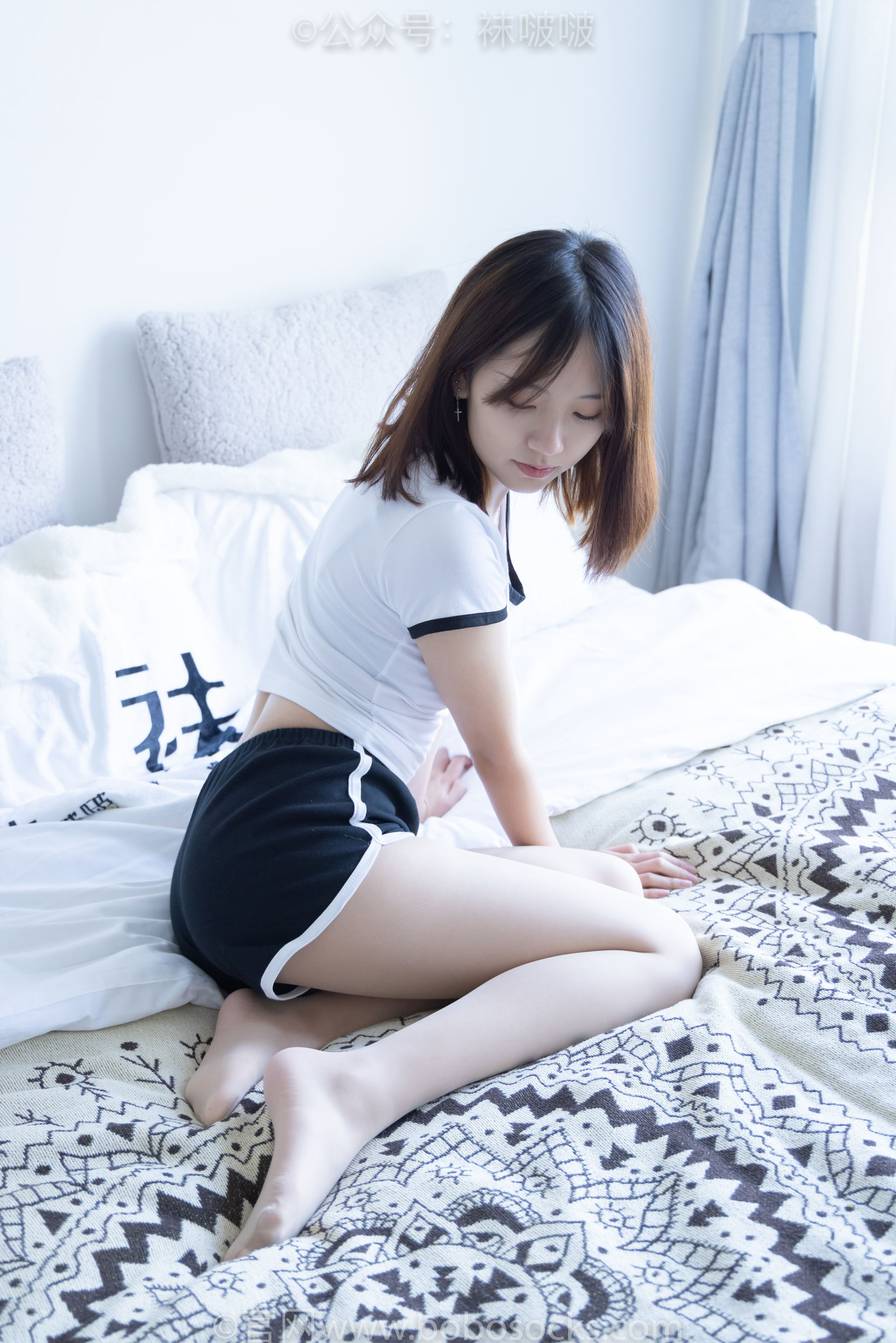 BoBoSocks袜啵啵 No.026 小甜豆-体操服、空军一号、白棉袜、肉丝