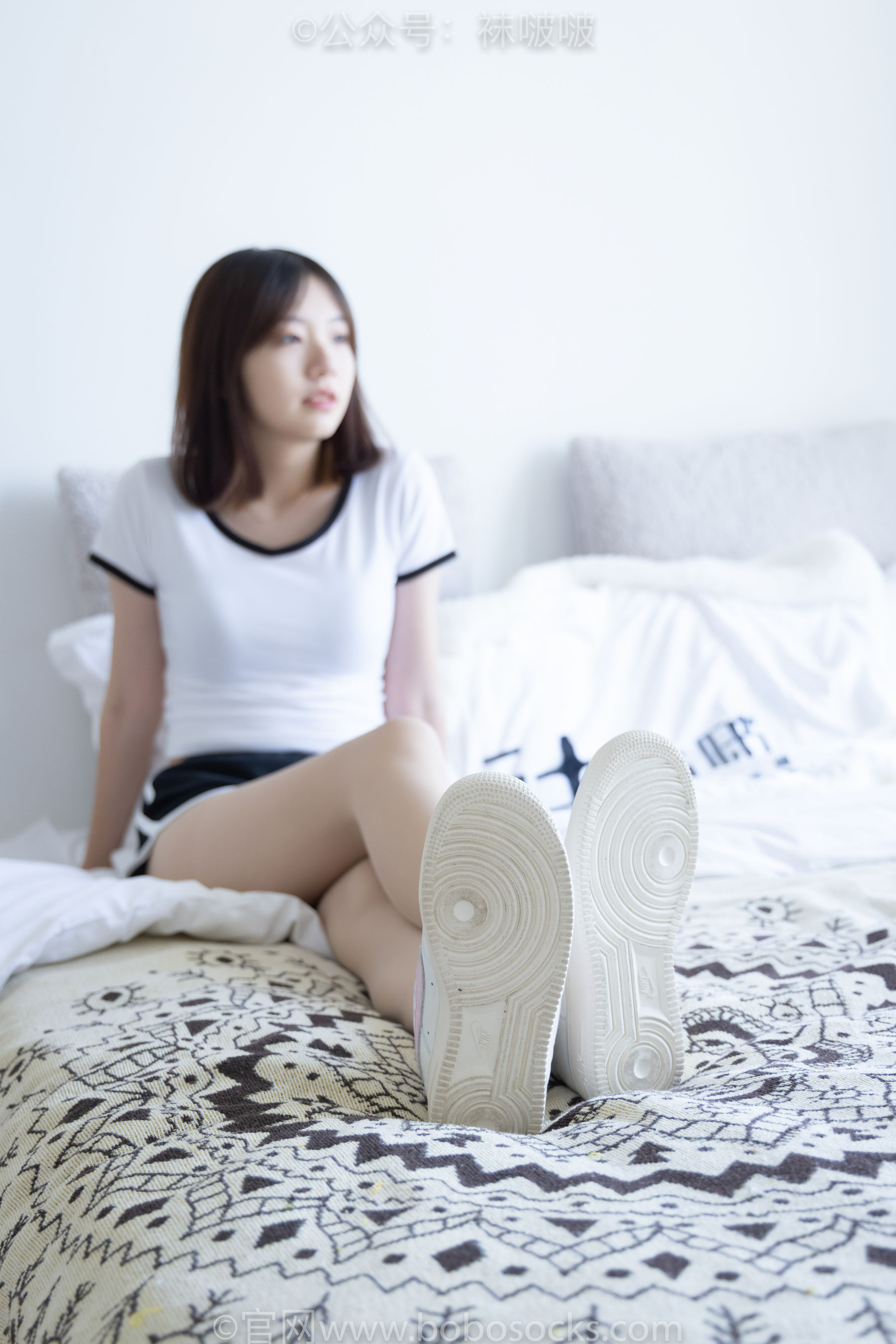 BoBoSocks袜啵啵 No.026 小甜豆-体操服、空军一号、白棉袜、肉丝