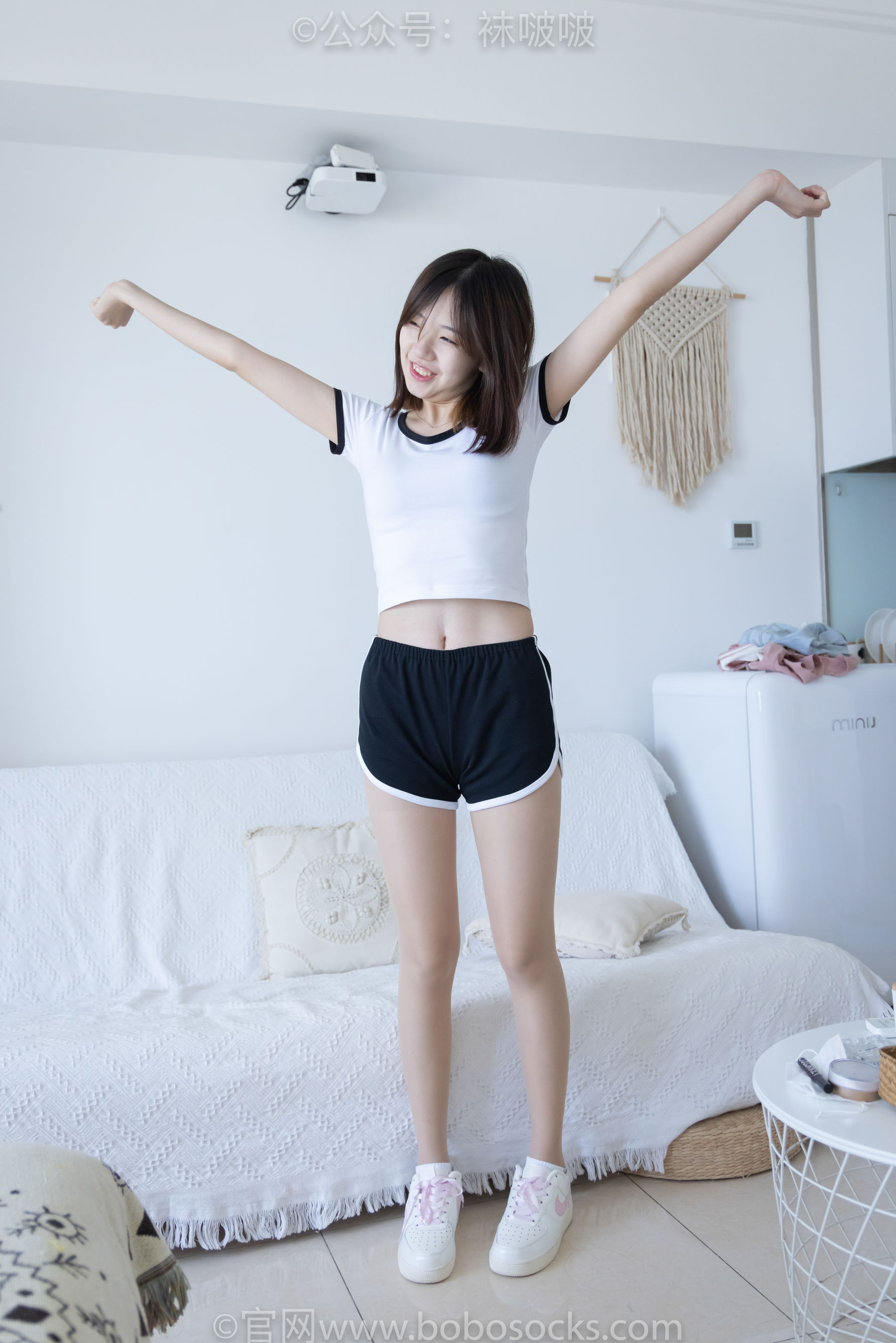 BoBoSocks袜啵啵 No.026 小甜豆-体操服、空军一号、白棉袜、肉丝