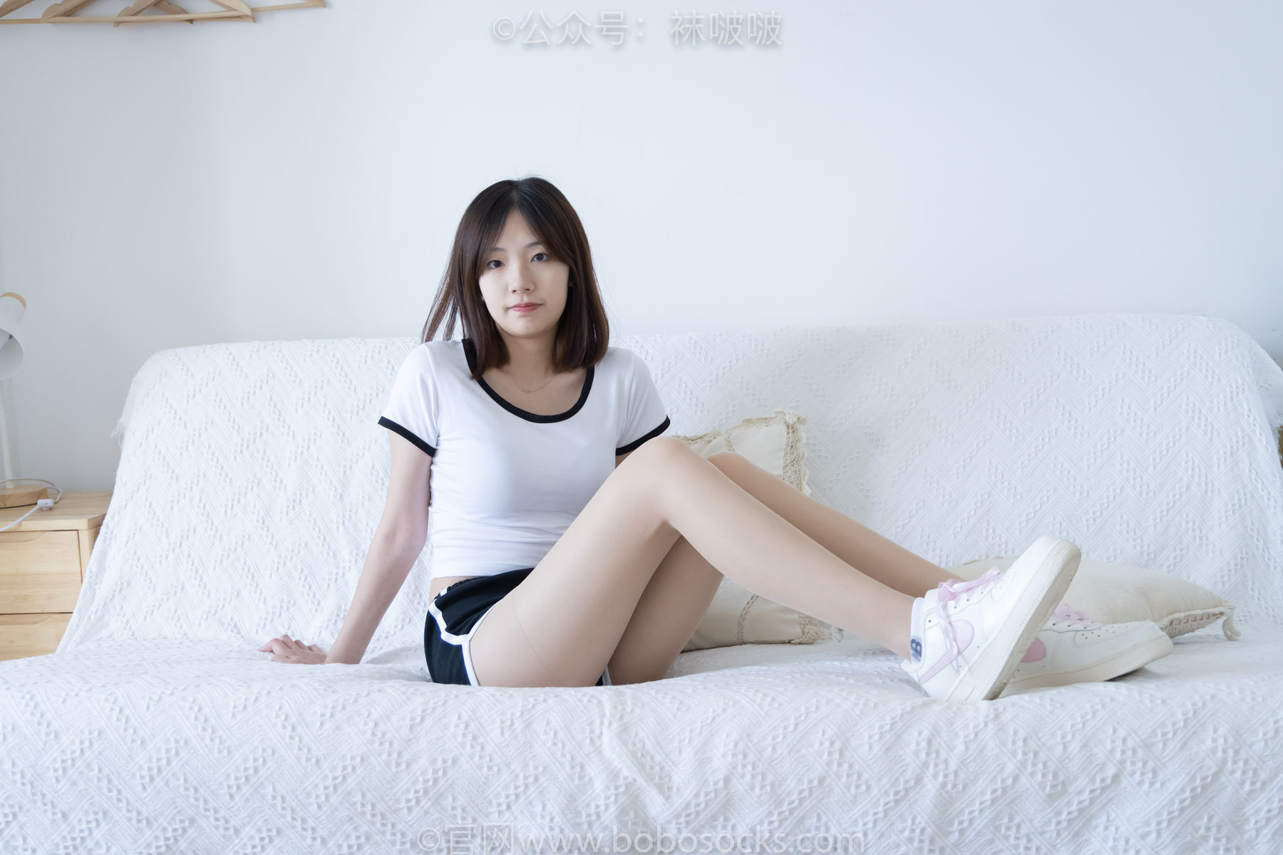 BoBoSocks袜啵啵 No.026 小甜豆-体操服、空军一号、白棉袜、肉丝