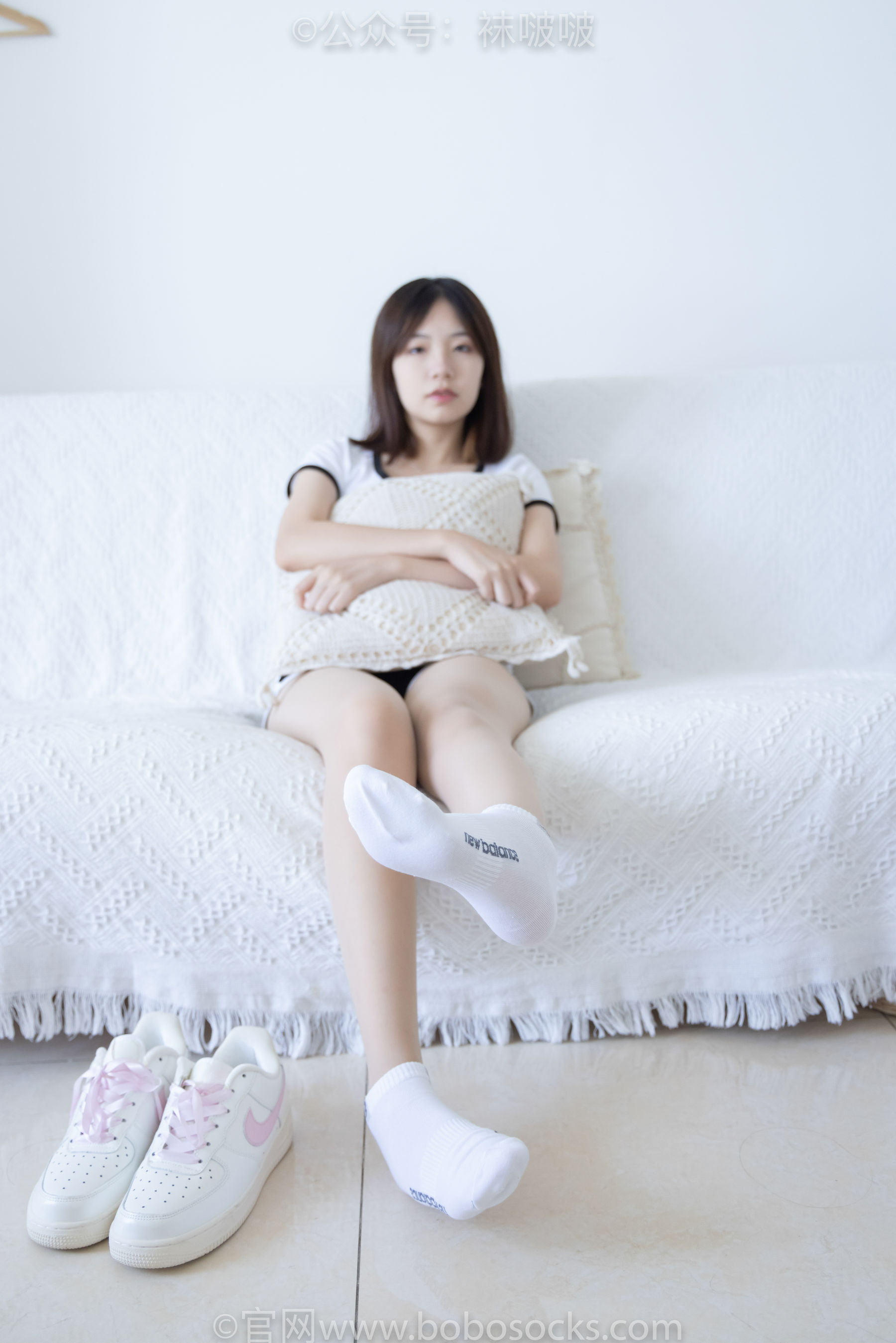 BoBoSocks袜啵啵 No.026 小甜豆-体操服、空军一号、白棉袜、肉丝