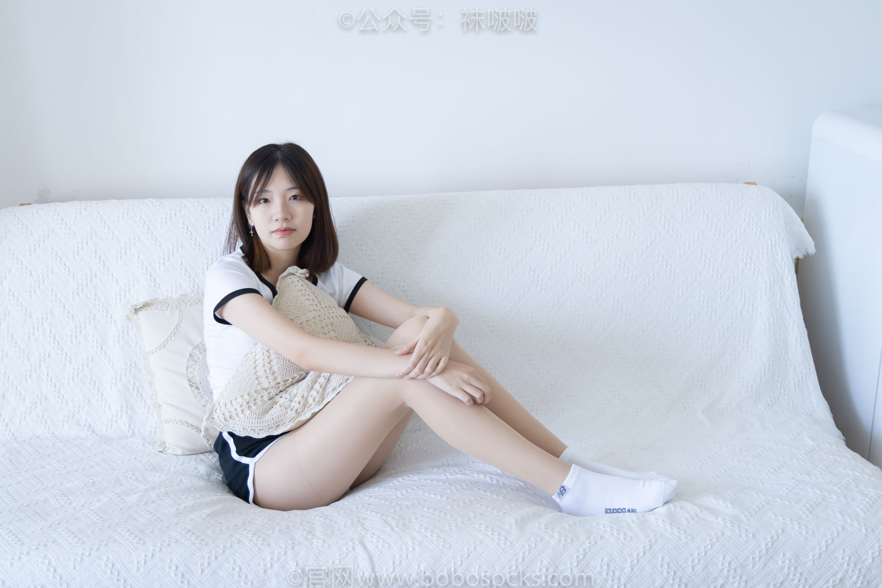 BoBoSocks袜啵啵 No.026 小甜豆-体操服、空军一号、白棉袜、肉丝