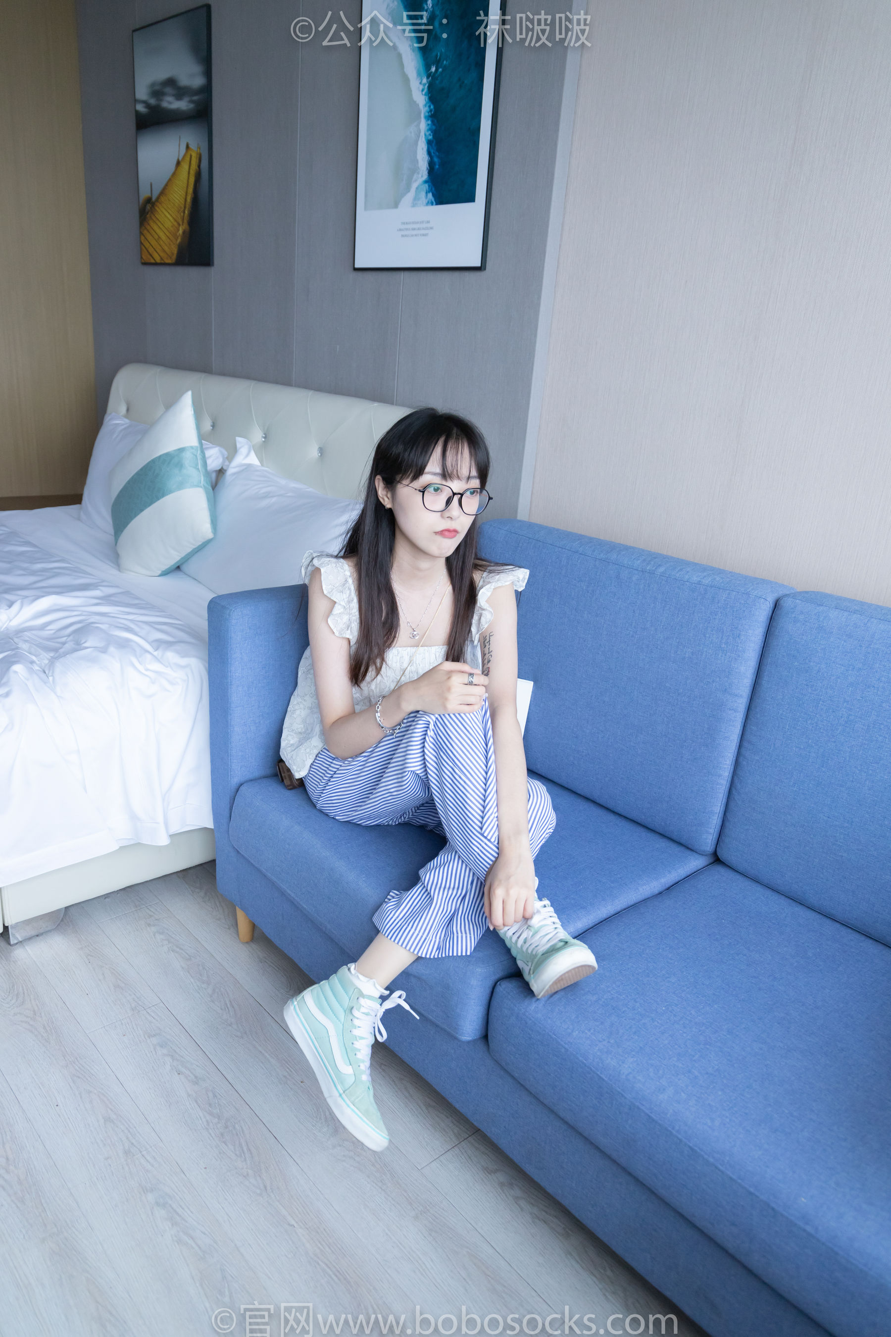 BoBoSocks袜啵啵 No.027 稚予- vans、白色棉袜、肉丝