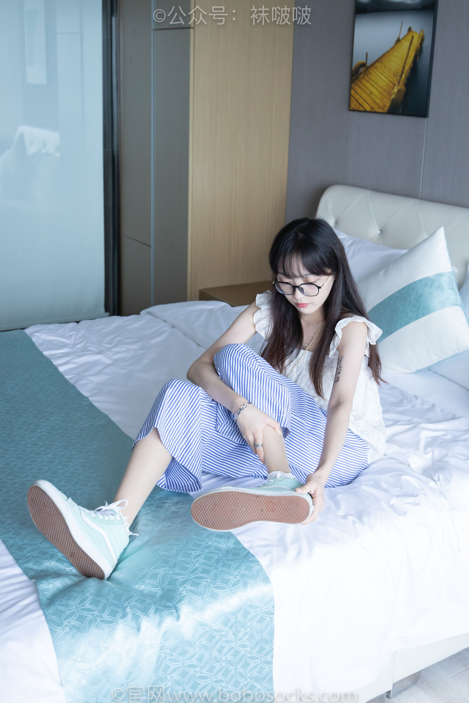 BoBoSocks袜啵啵 No.027 稚予- vans、白色棉袜、肉丝