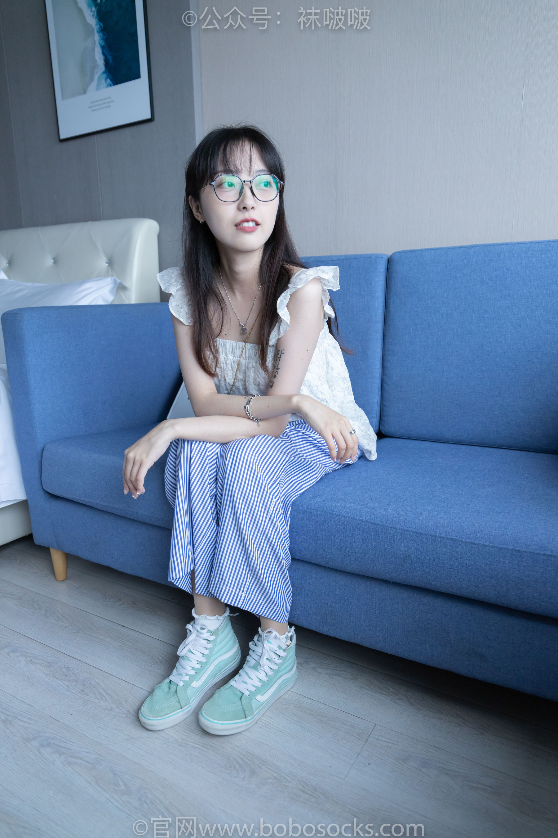 BoBoSocks袜啵啵 No.027 稚予- vans、白色棉袜、肉丝