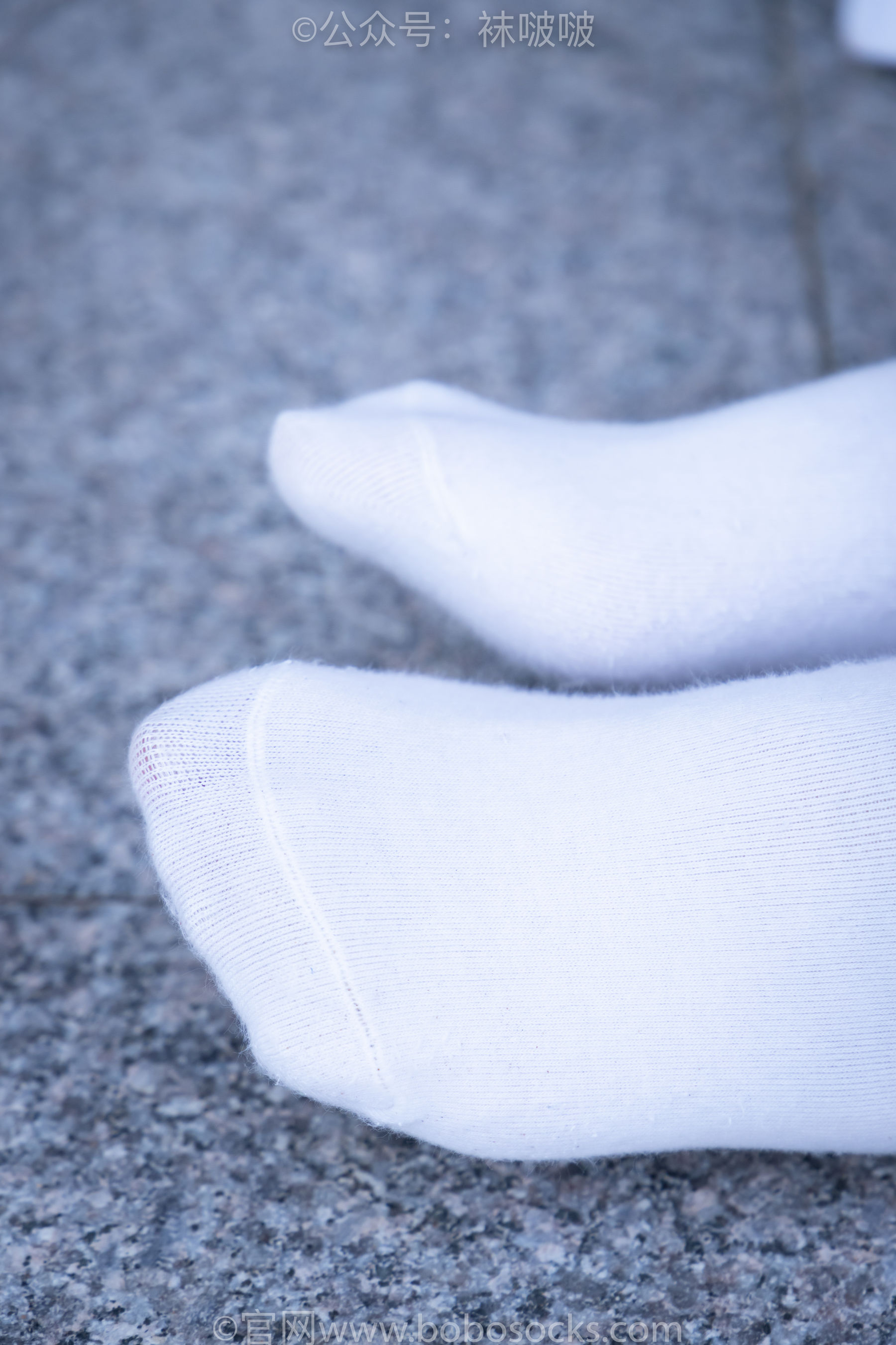BoBoSocks袜啵啵 No.028 小米-运动鞋、白棉袜、裸足