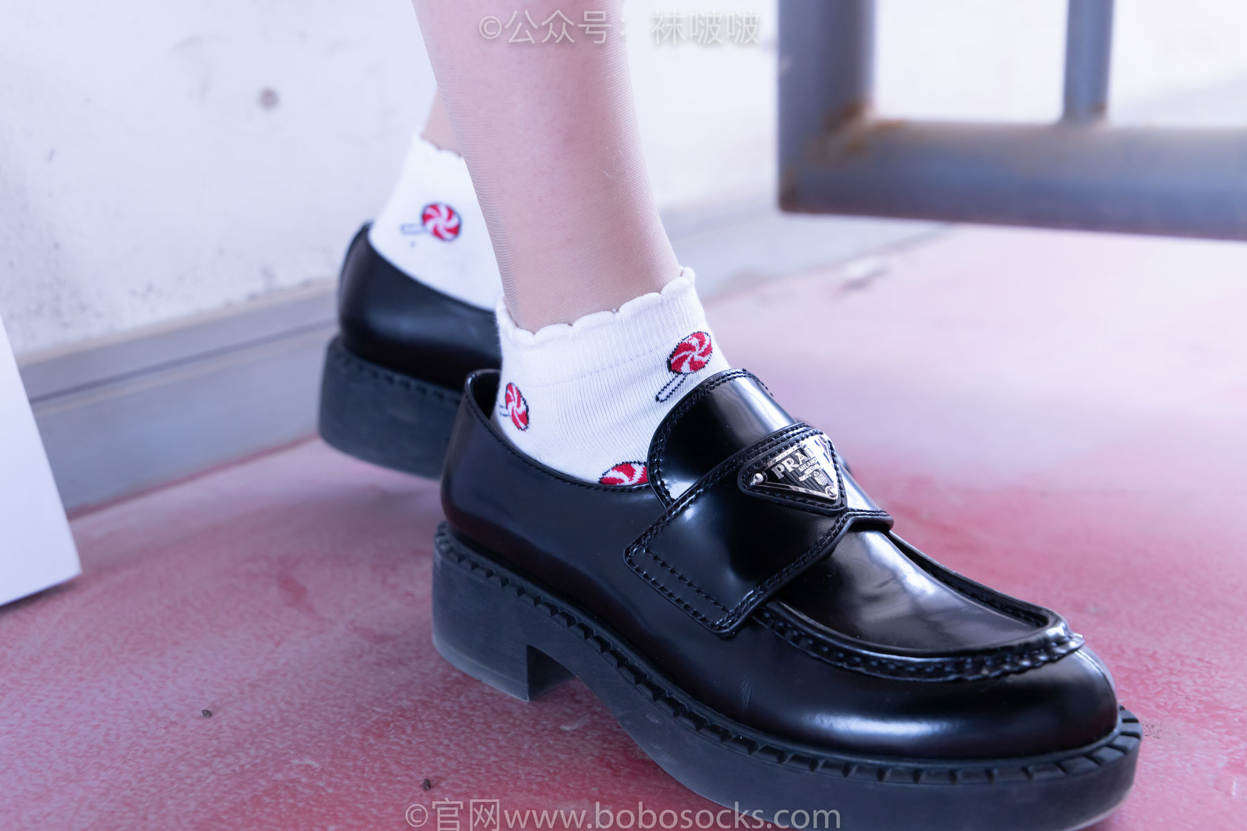 BoBoSocks袜啵啵 No.030 稚予- 皮鞋、短白棉袜、肉丝