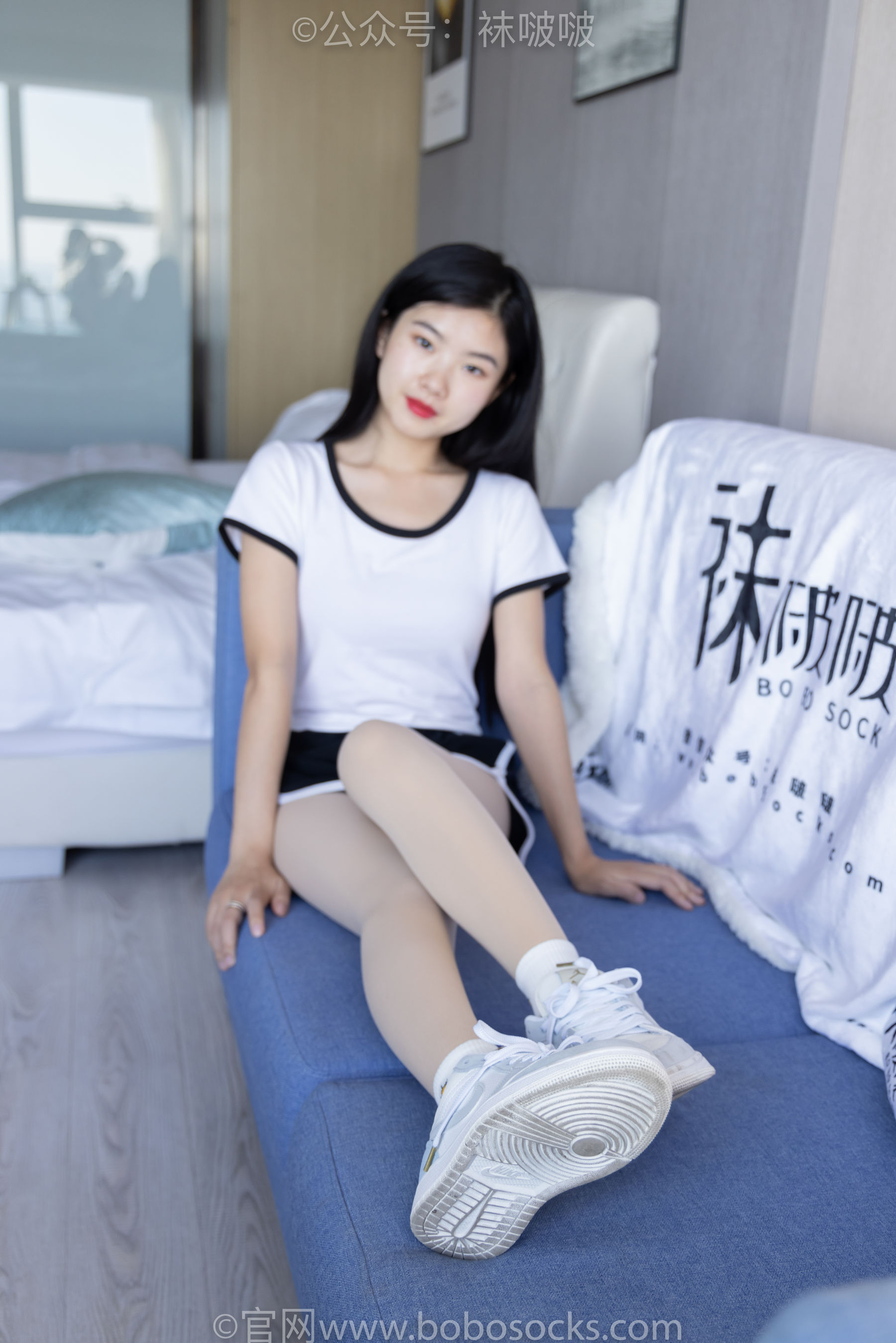 BoBoSocks袜啵啵 No.031 小奶熊-AJ板鞋、白棉袜、厚肉丝