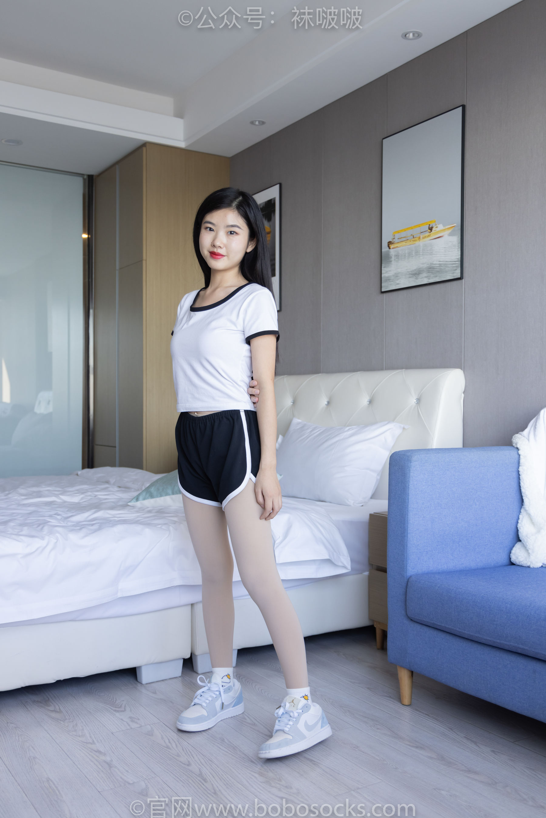 BoBoSocks袜啵啵 No.031 小奶熊-AJ板鞋、白棉袜、厚肉丝