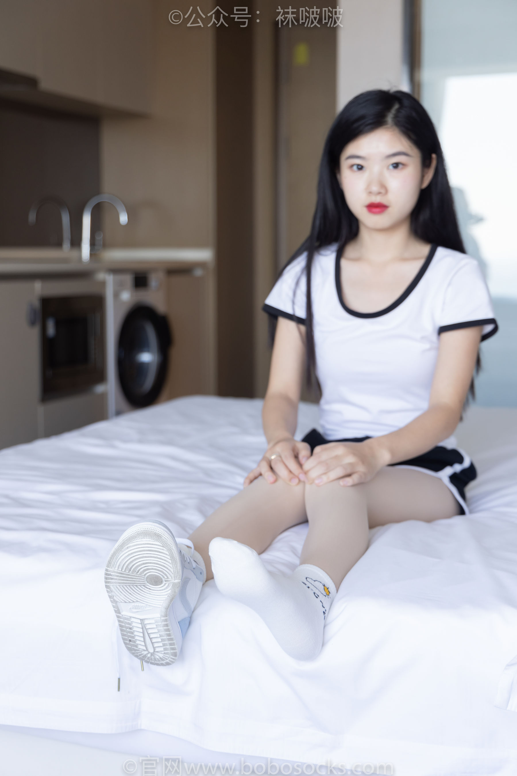 BoBoSocks袜啵啵 No.031 小奶熊-AJ板鞋、白棉袜、厚肉丝