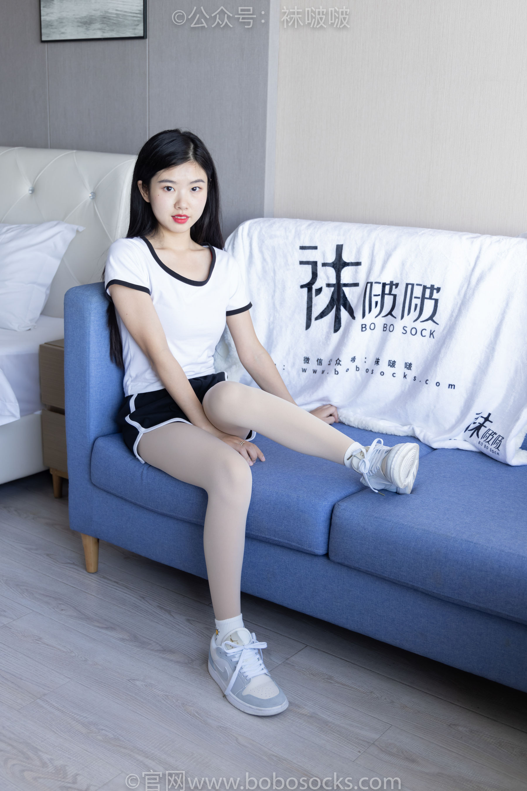 BoBoSocks袜啵啵 No.031 小奶熊-AJ板鞋、白棉袜、厚肉丝
