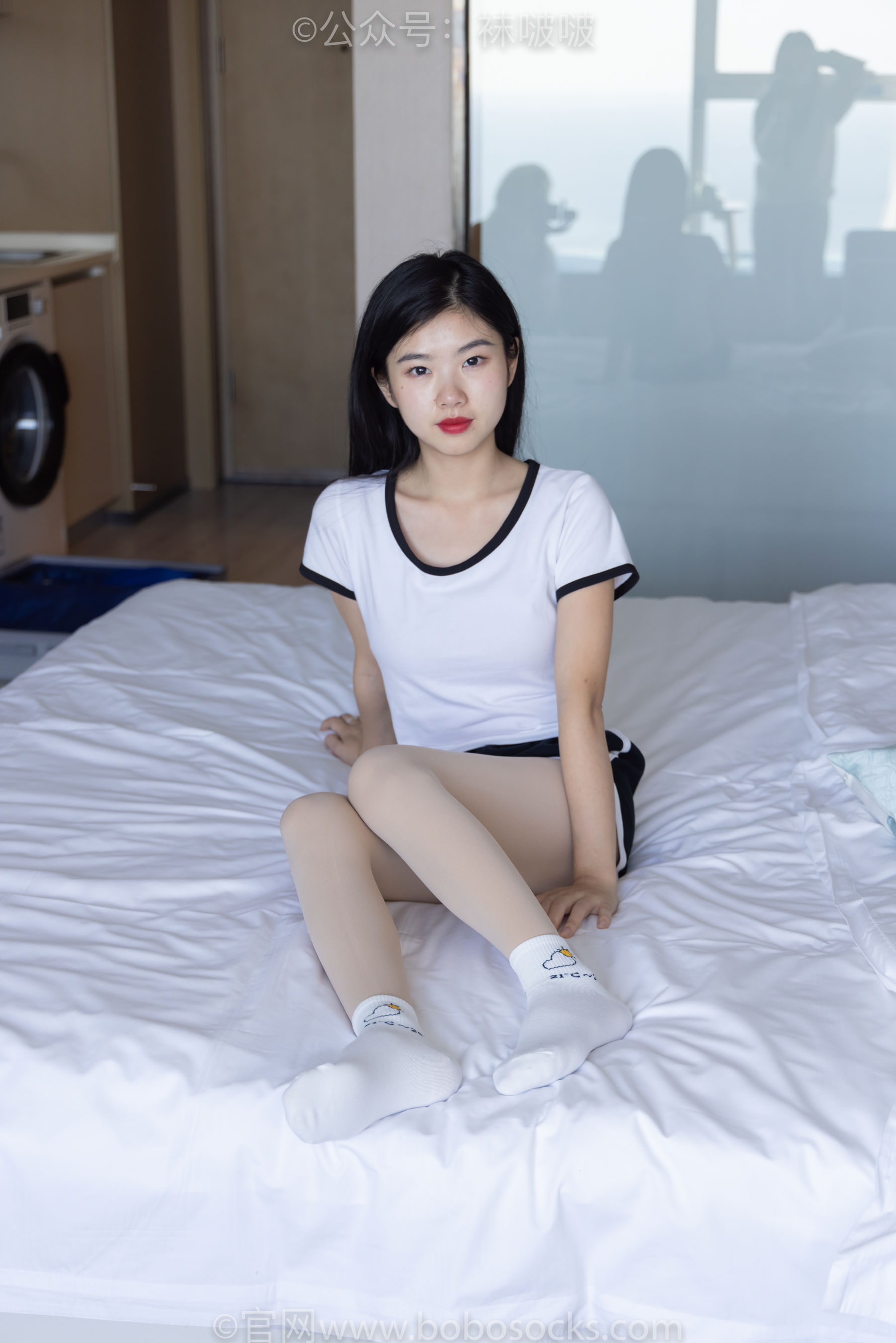 BoBoSocks袜啵啵 No.031 小奶熊-AJ板鞋、白棉袜、厚肉丝