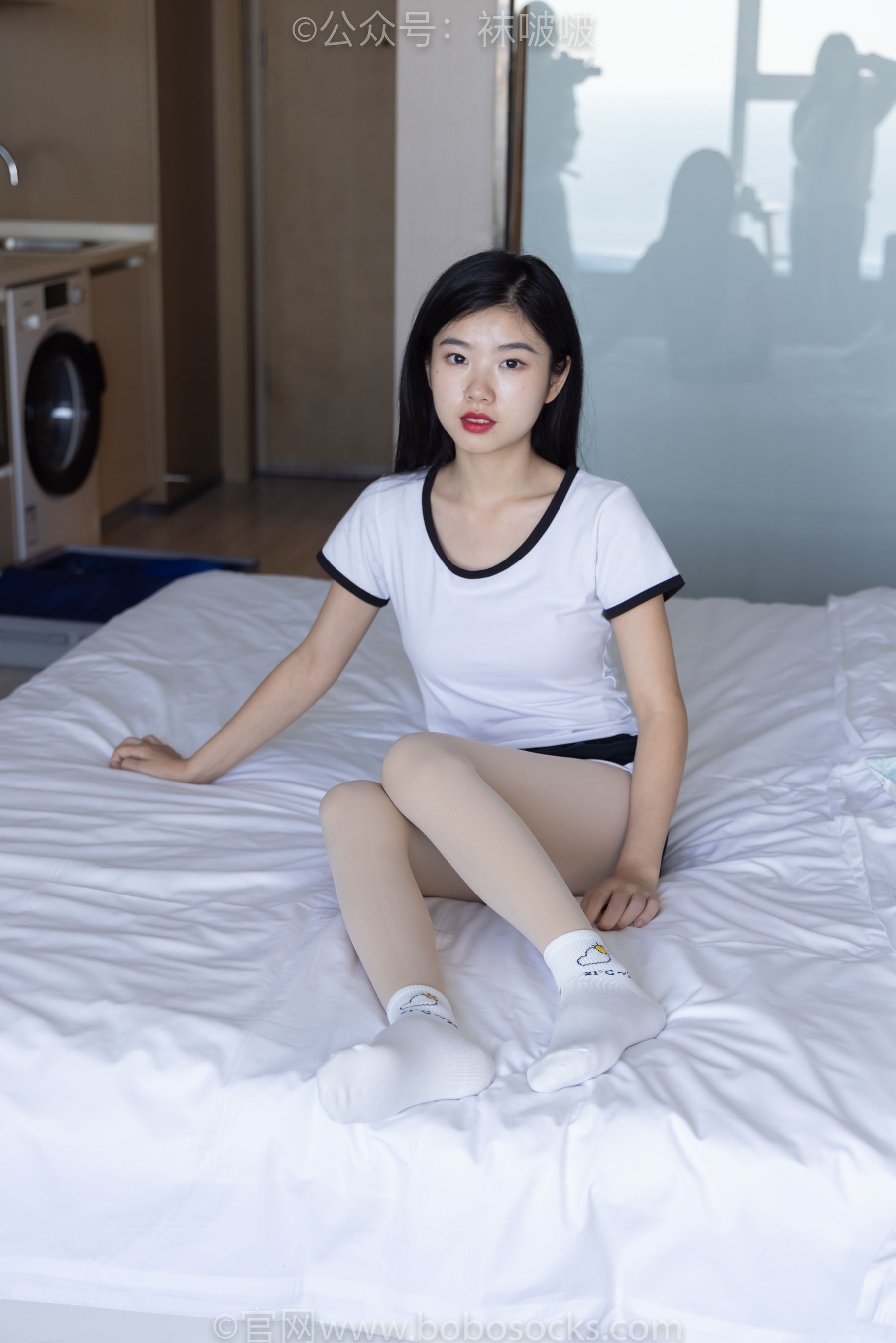 BoBoSocks袜啵啵 No.031 小奶熊-AJ板鞋、白棉袜、厚肉丝