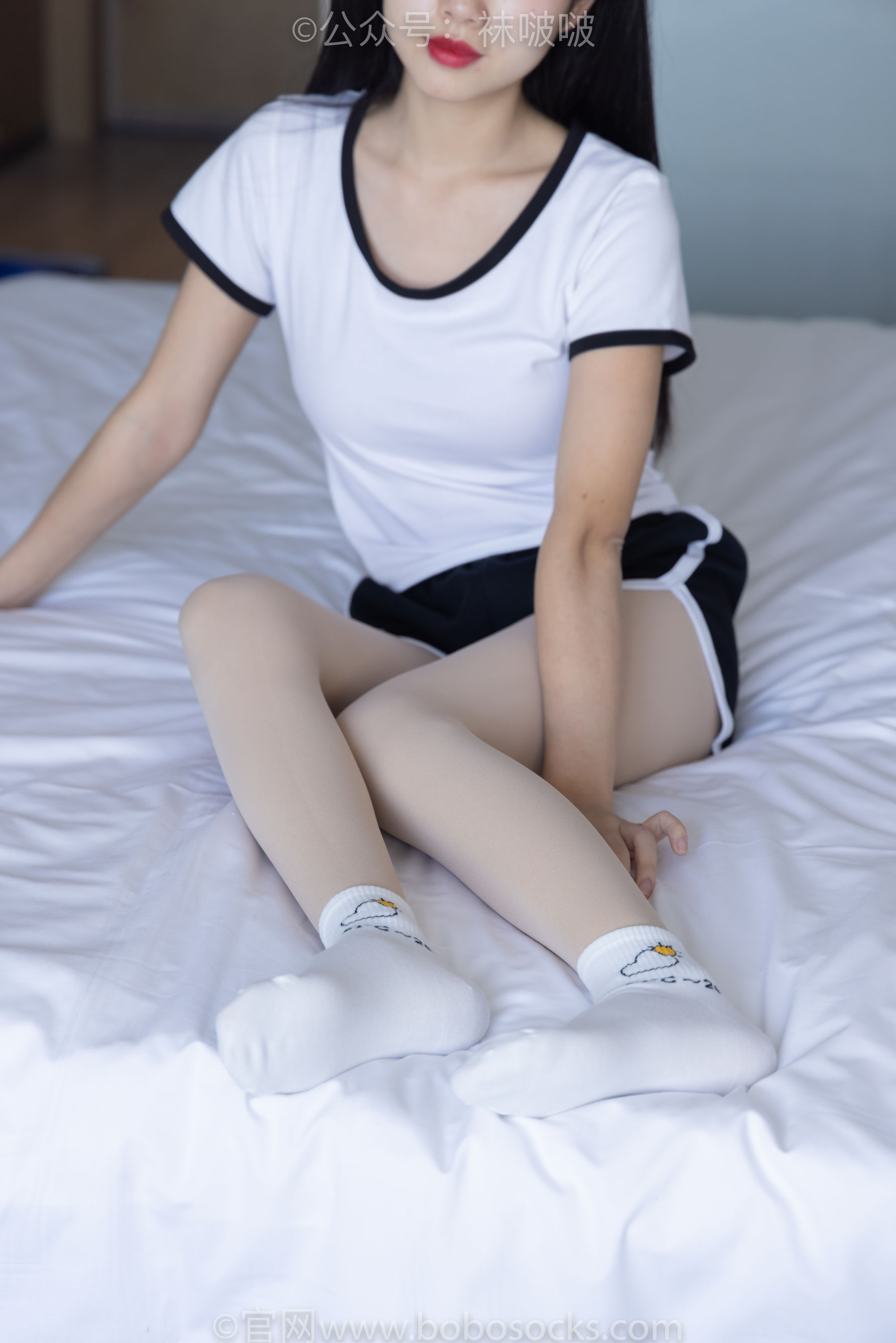 BoBoSocks袜啵啵 No.031 小奶熊-AJ板鞋、白棉袜、厚肉丝