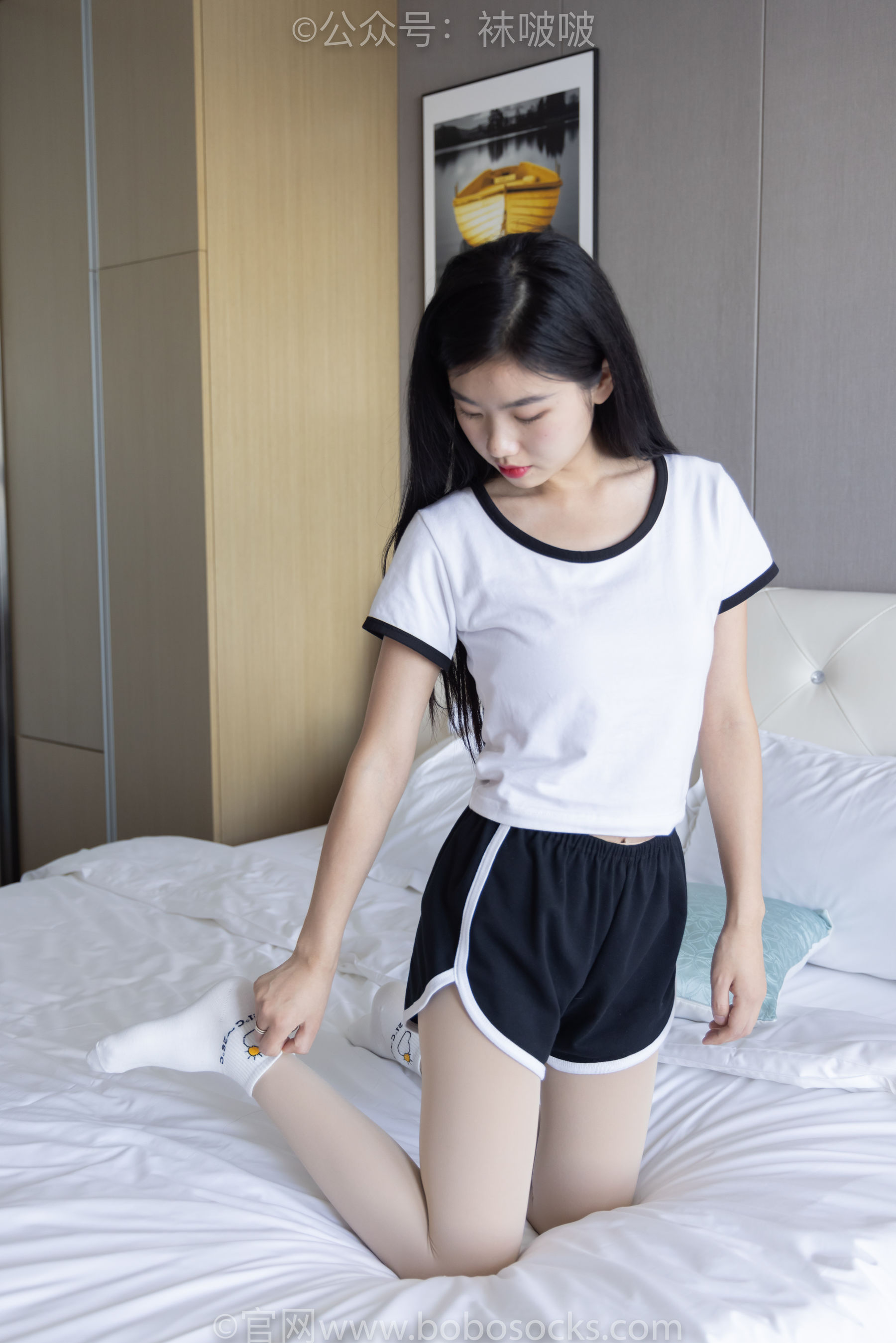 BoBoSocks袜啵啵 No.031 小奶熊-AJ板鞋、白棉袜、厚肉丝