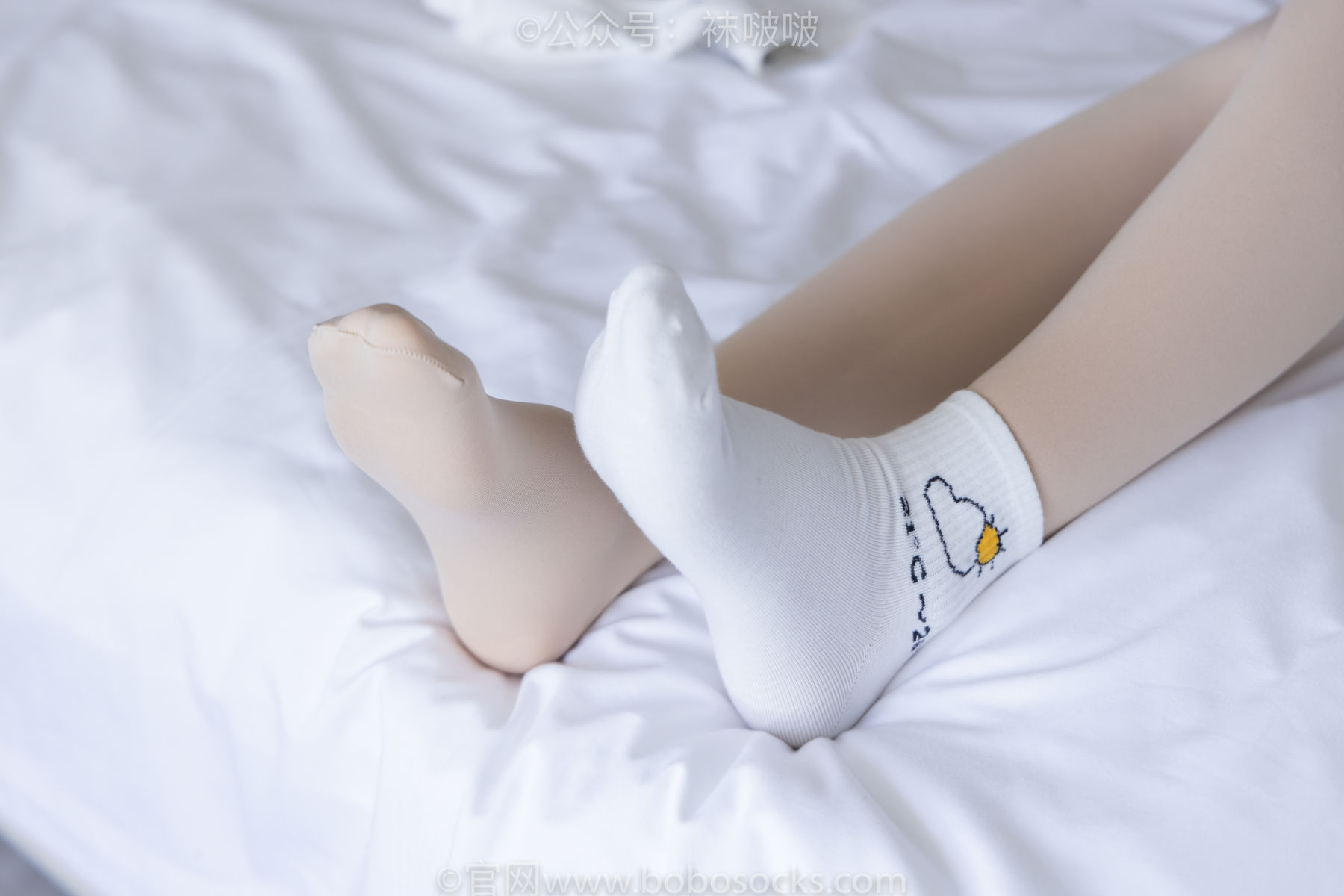 BoBoSocks袜啵啵 No.031 小奶熊-AJ板鞋、白棉袜、厚肉丝
