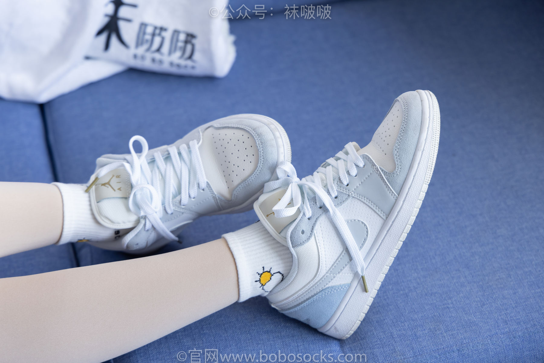 BoBoSocks袜啵啵 No.031 小奶熊-AJ板鞋、白棉袜、厚肉丝