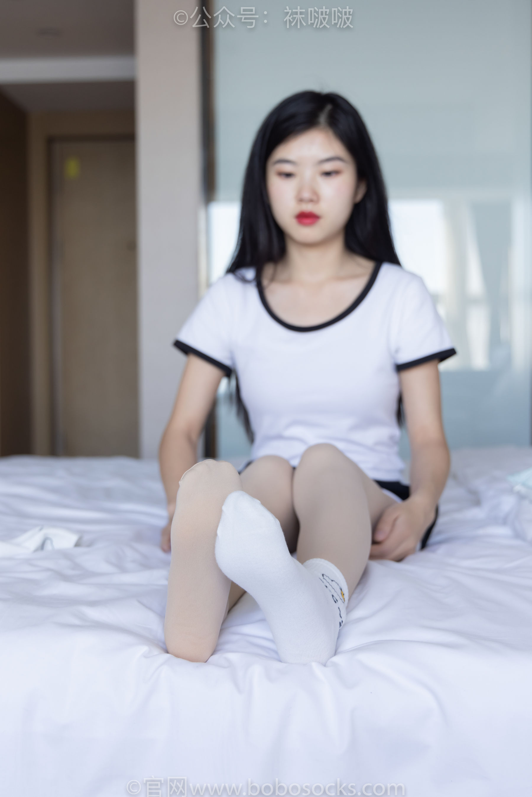 BoBoSocks袜啵啵 No.031 小奶熊-AJ板鞋、白棉袜、厚肉丝