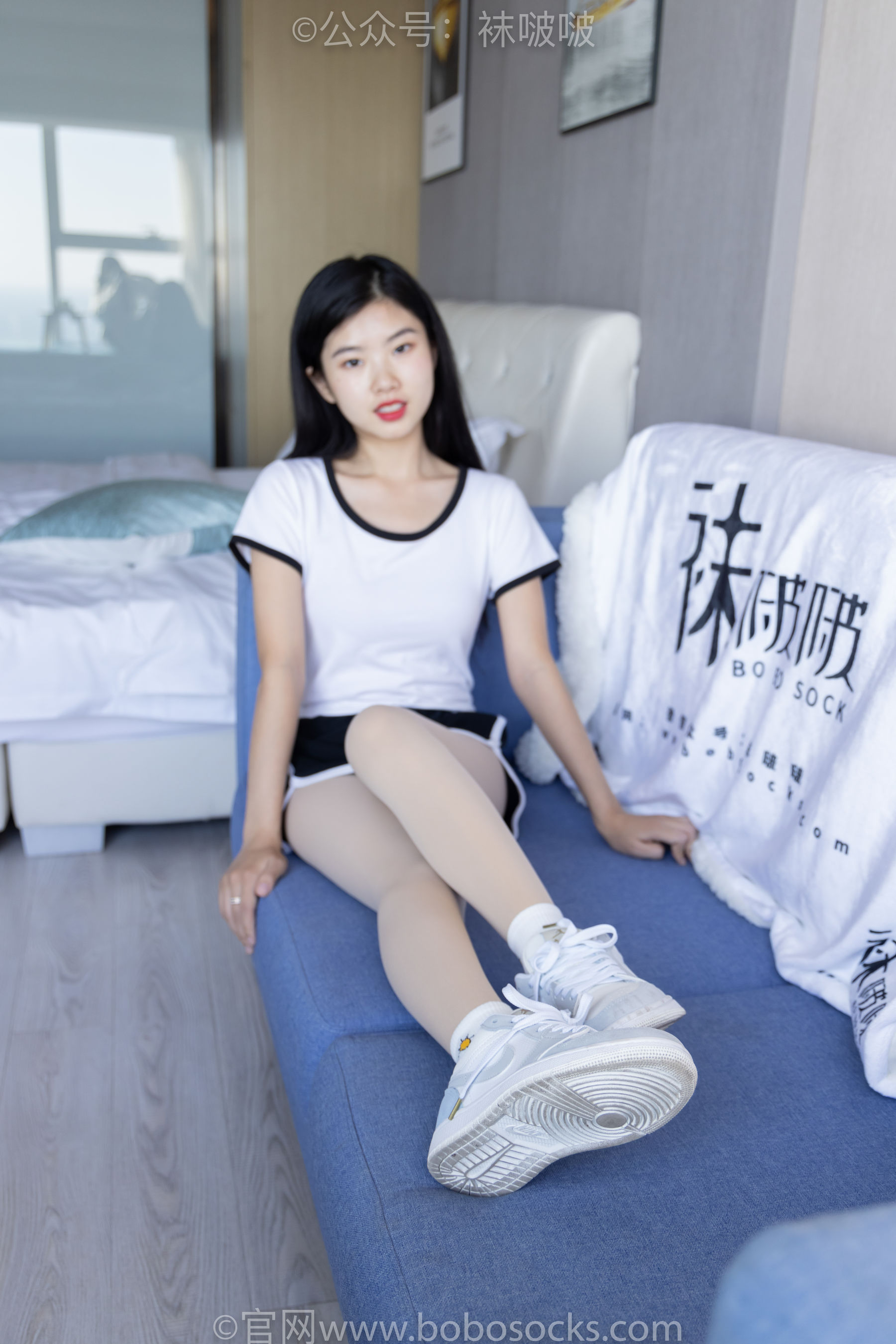 BoBoSocks袜啵啵 No.031 小奶熊-AJ板鞋、白棉袜、厚肉丝