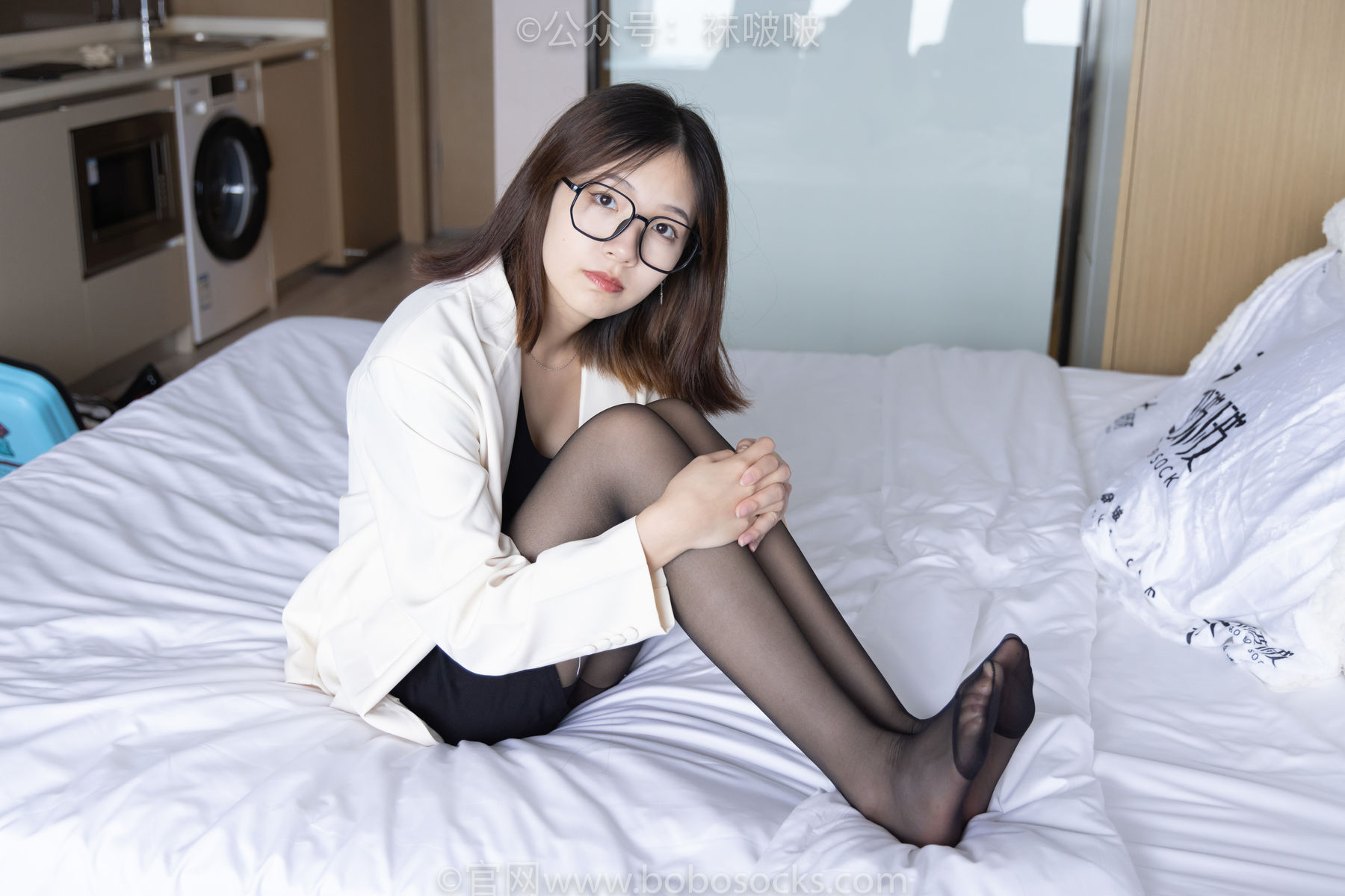 BoBoSocks袜啵啵 No.032 小甜豆-平底鞋、黑丝