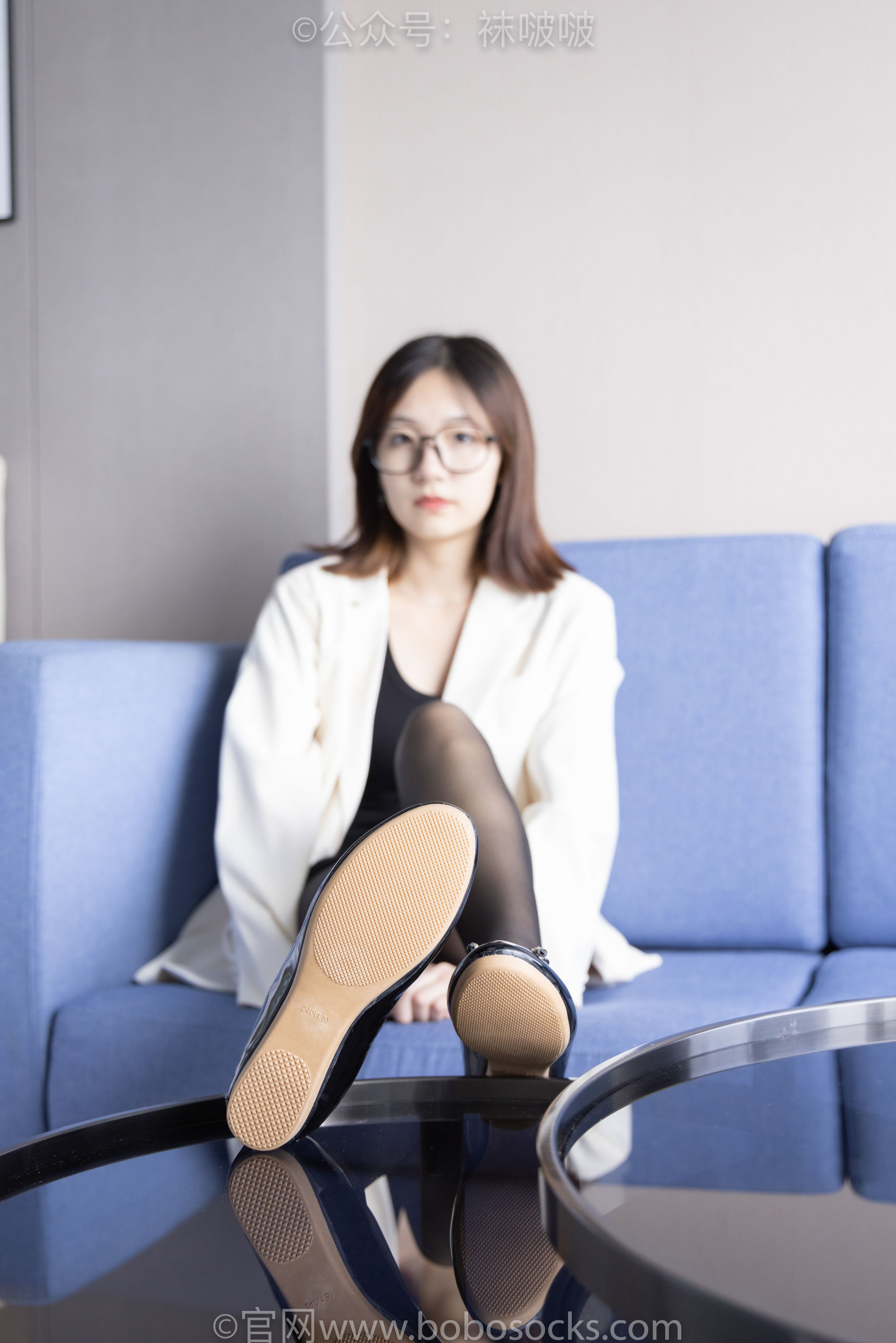 BoBoSocks袜啵啵 No.032 小甜豆-平底鞋、黑丝