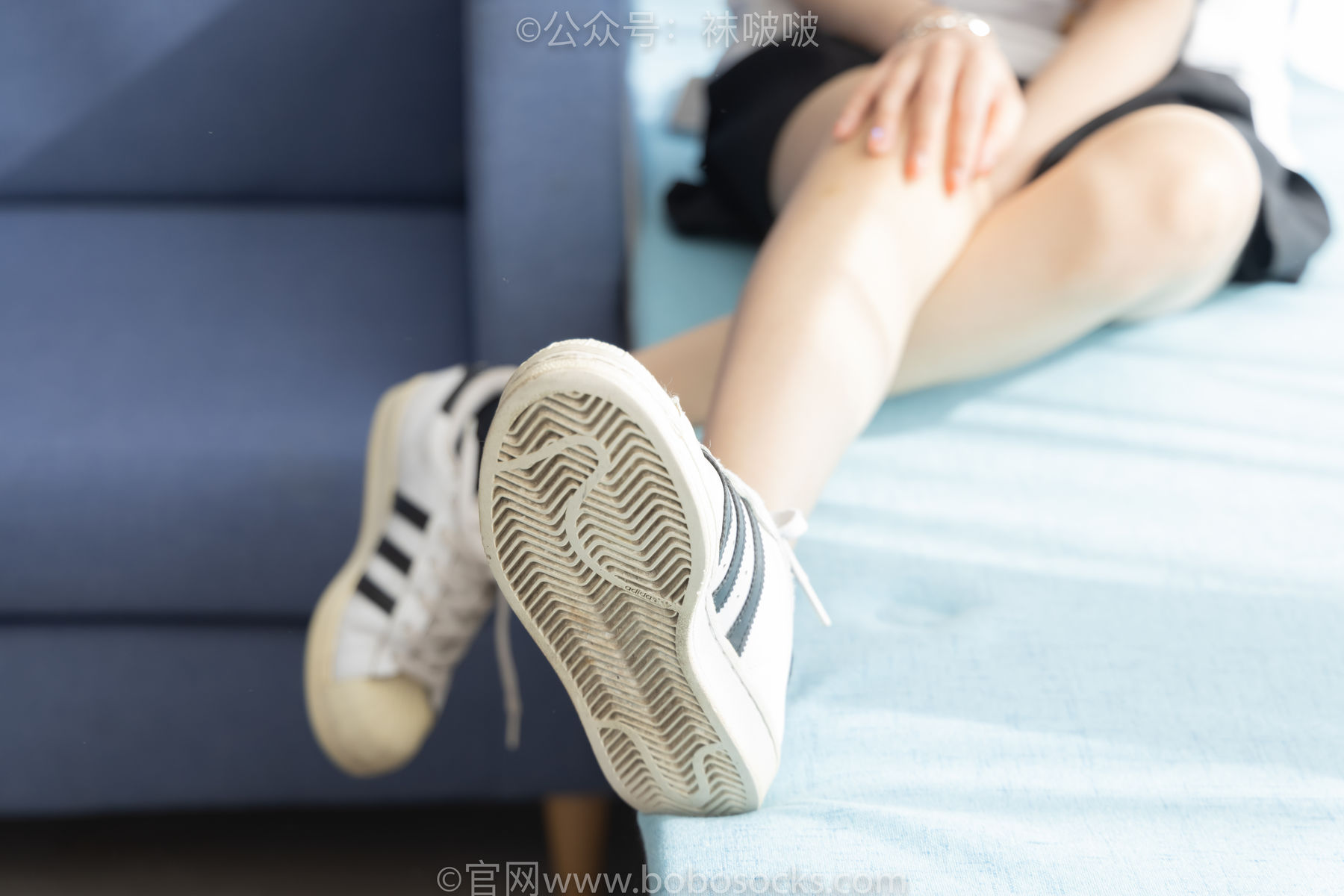 BoBoSocks袜啵啵 No.033 稚予-贝壳头、天鹅绒黑袜、天鹅绒白袜