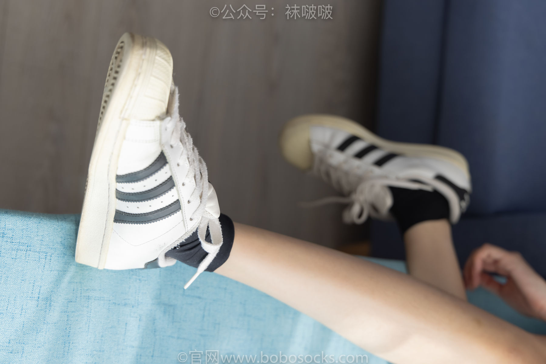 BoBoSocks袜啵啵 No.033 稚予-贝壳头、天鹅绒黑袜、天鹅绒白袜