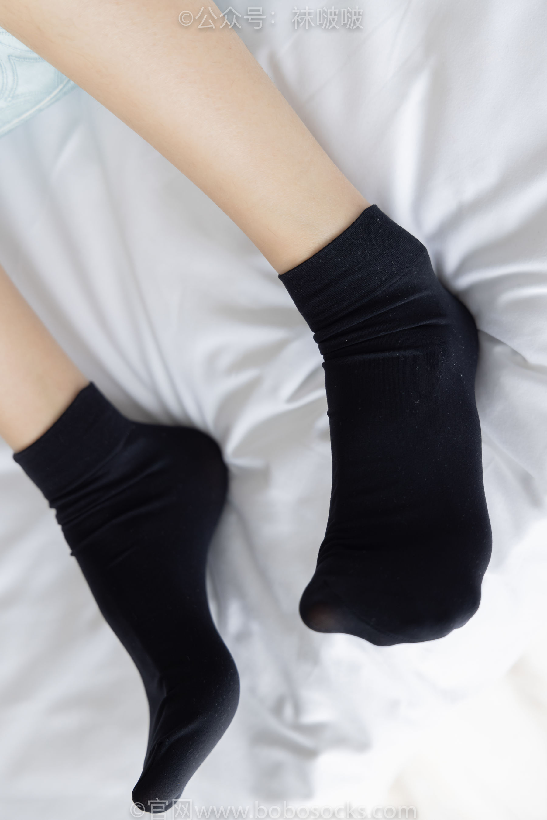 BoBoSocks袜啵啵 No.033 稚予-贝壳头、天鹅绒黑袜、天鹅绒白袜