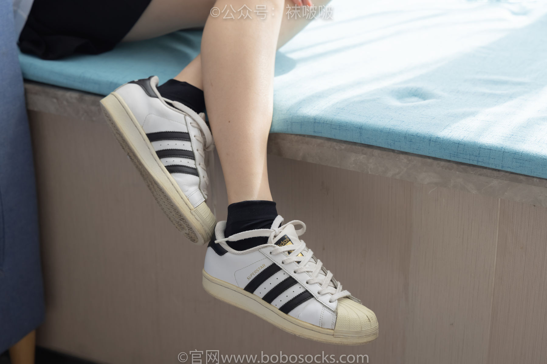 BoBoSocks袜啵啵 No.033 稚予-贝壳头、天鹅绒黑袜、天鹅绒白袜