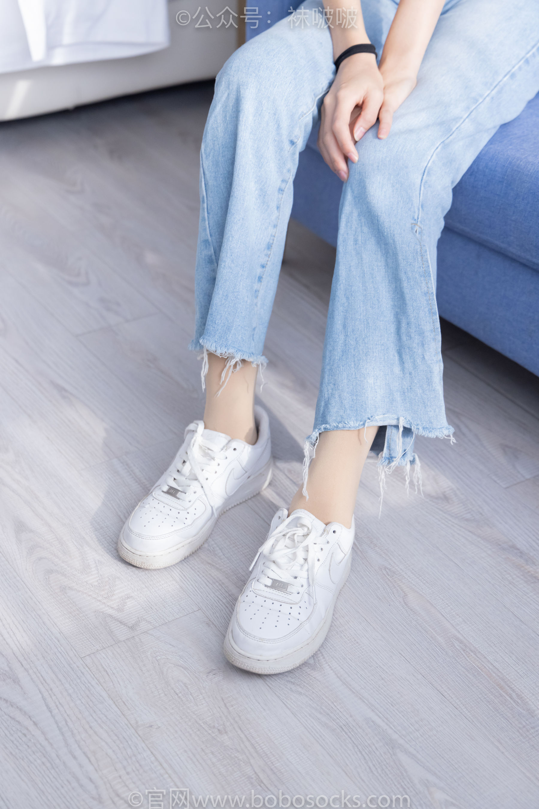 BoBoSocks袜啵啵 No.034 瑶瑶-空军一号板鞋、特旧厚肉丝