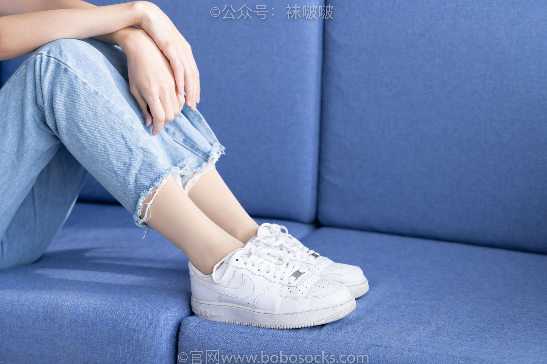 BoBoSocks袜啵啵 No.034 瑶瑶-空军一号板鞋、特旧厚肉丝