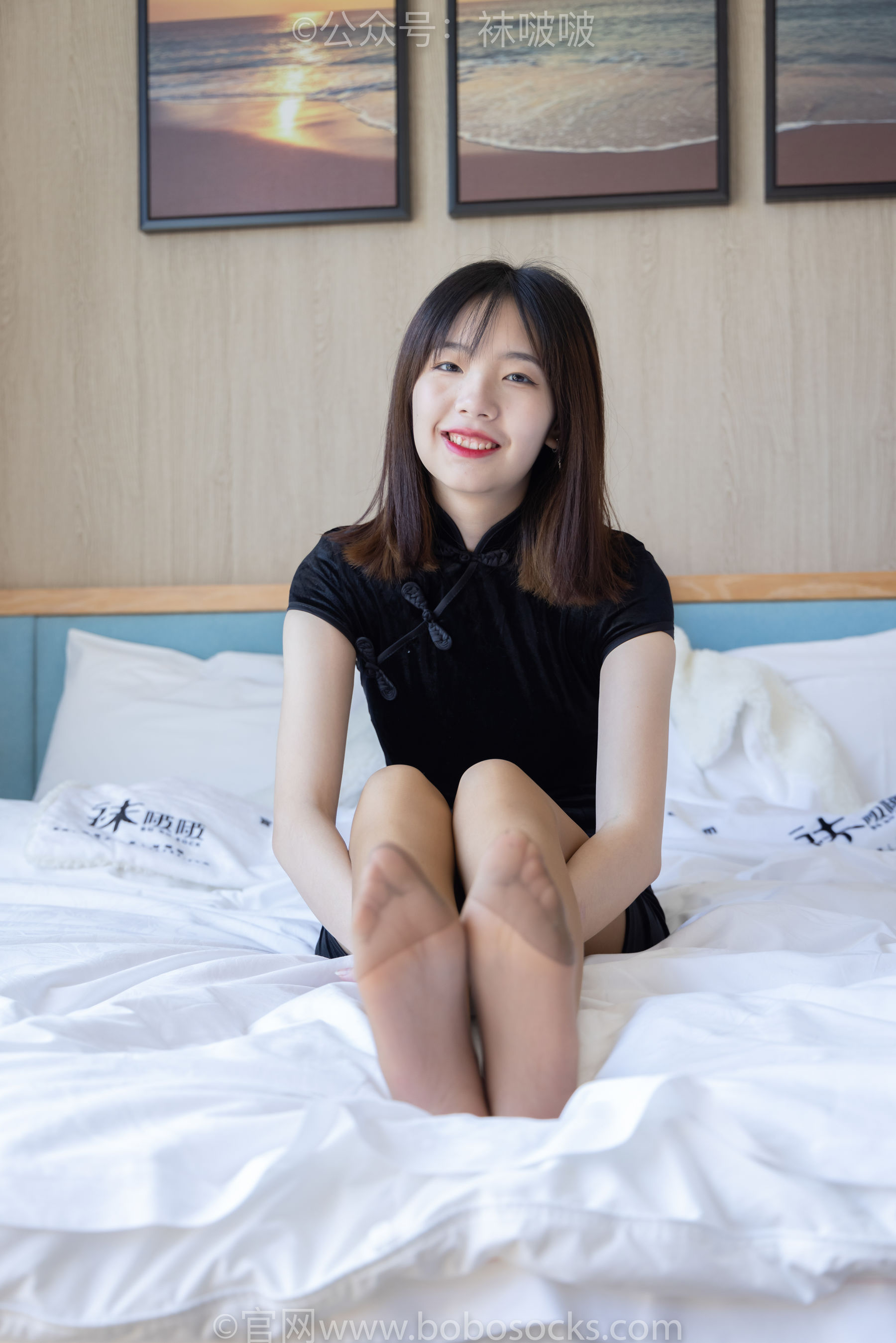 BoBoSocks袜啵啵 No.035 小甜豆-平底鞋、薄灰丝、薄咖啡丝