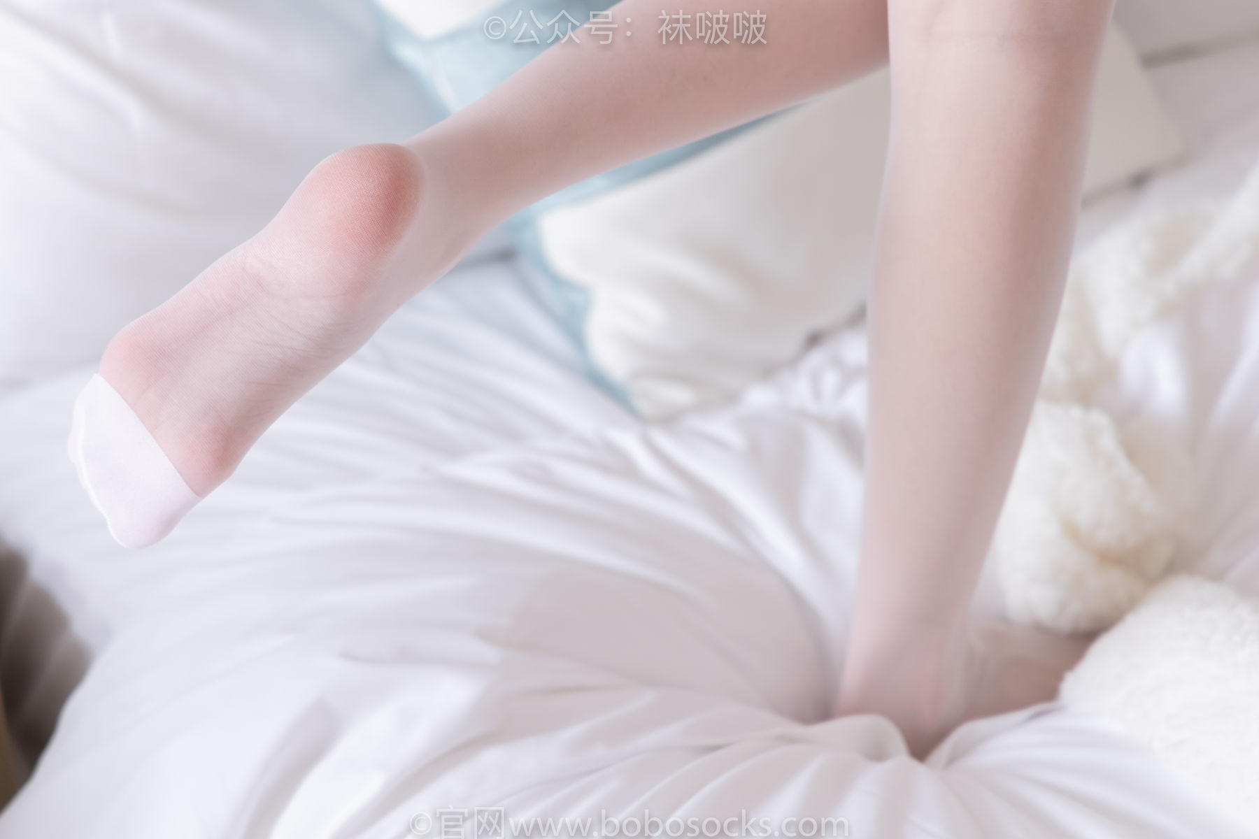 BoBoSocks袜啵啵 No.037 稚予-帆布鞋、短白棉袜、白丝