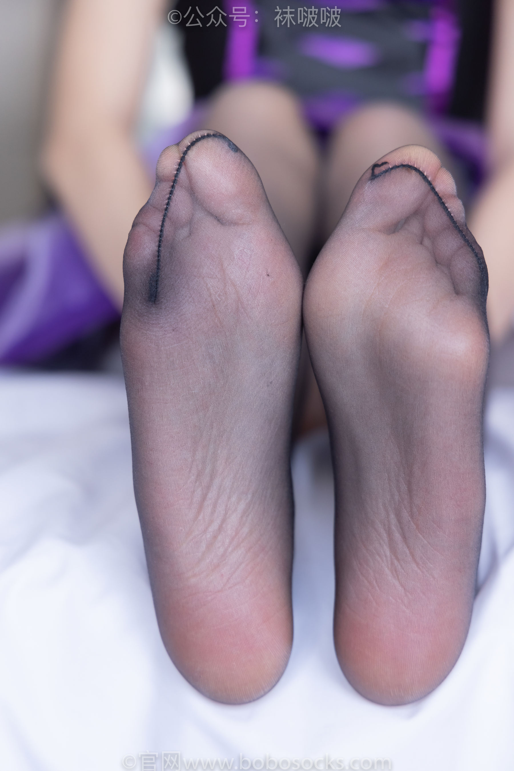 BoBoSocks袜啵啵 No.045 小甜豆-小魔女装、高跟凉鞋、油亮黑丝
