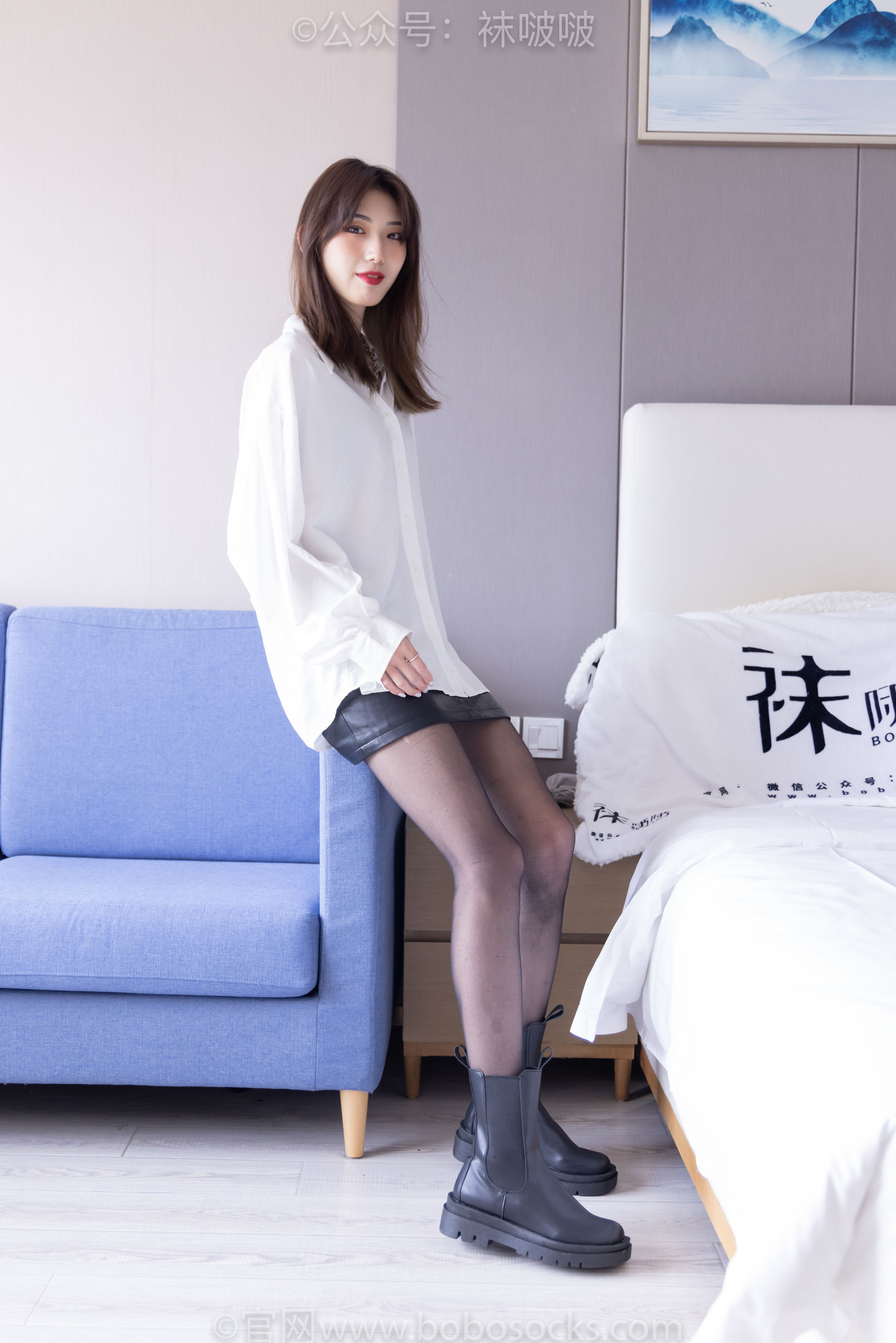 BoBoSocks袜啵啵 No.046 枫枫-短靴、黑丝
