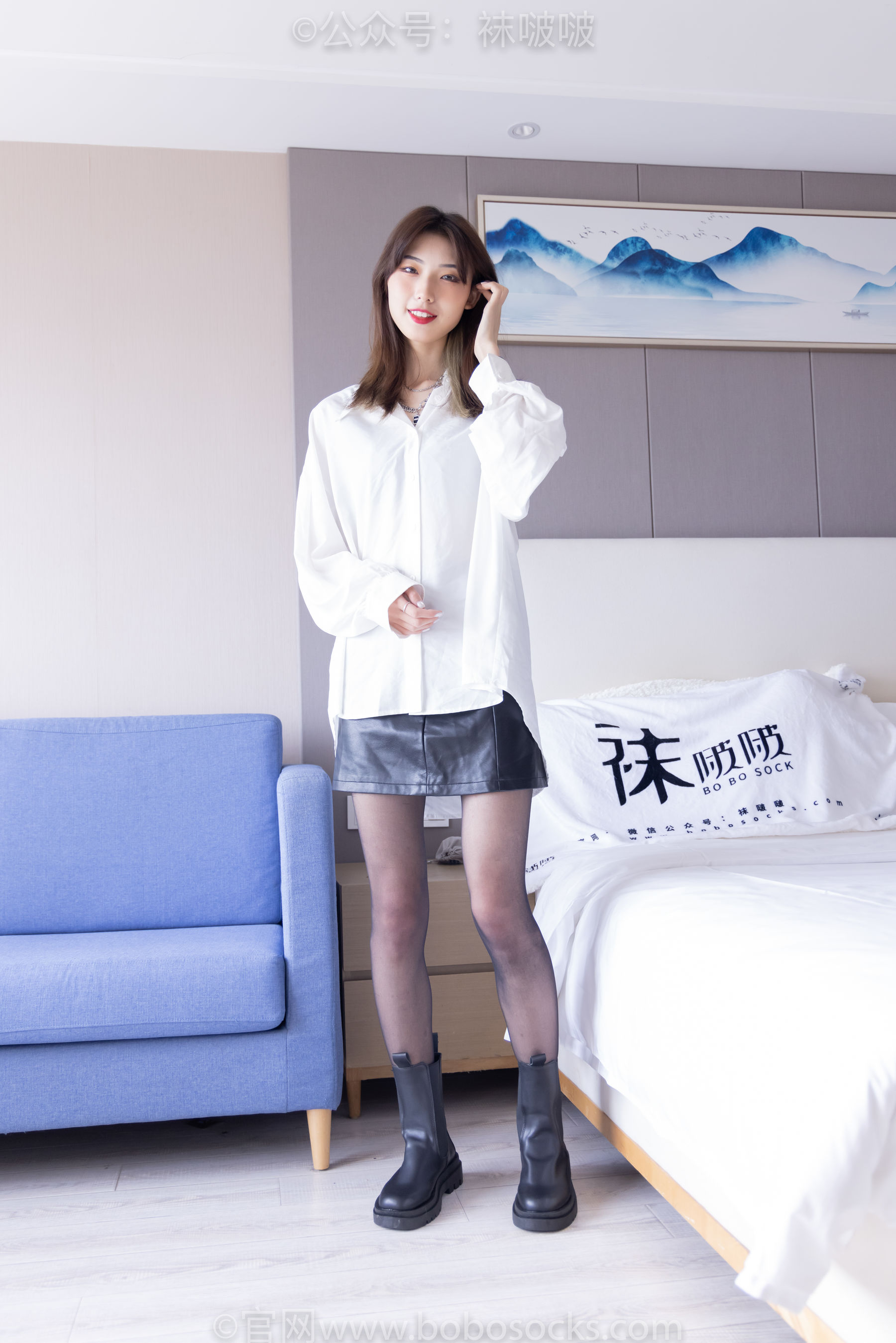 BoBoSocks袜啵啵 No.046 枫枫-短靴、黑丝