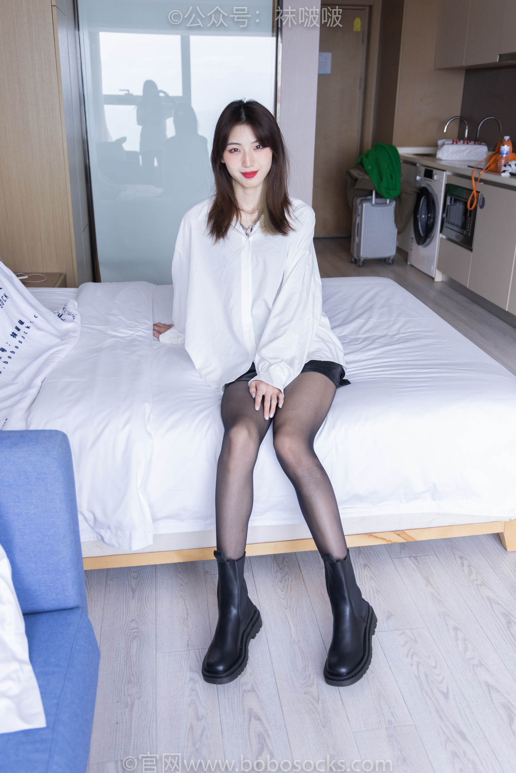BoBoSocks袜啵啵 No.046 枫枫-短靴、黑丝