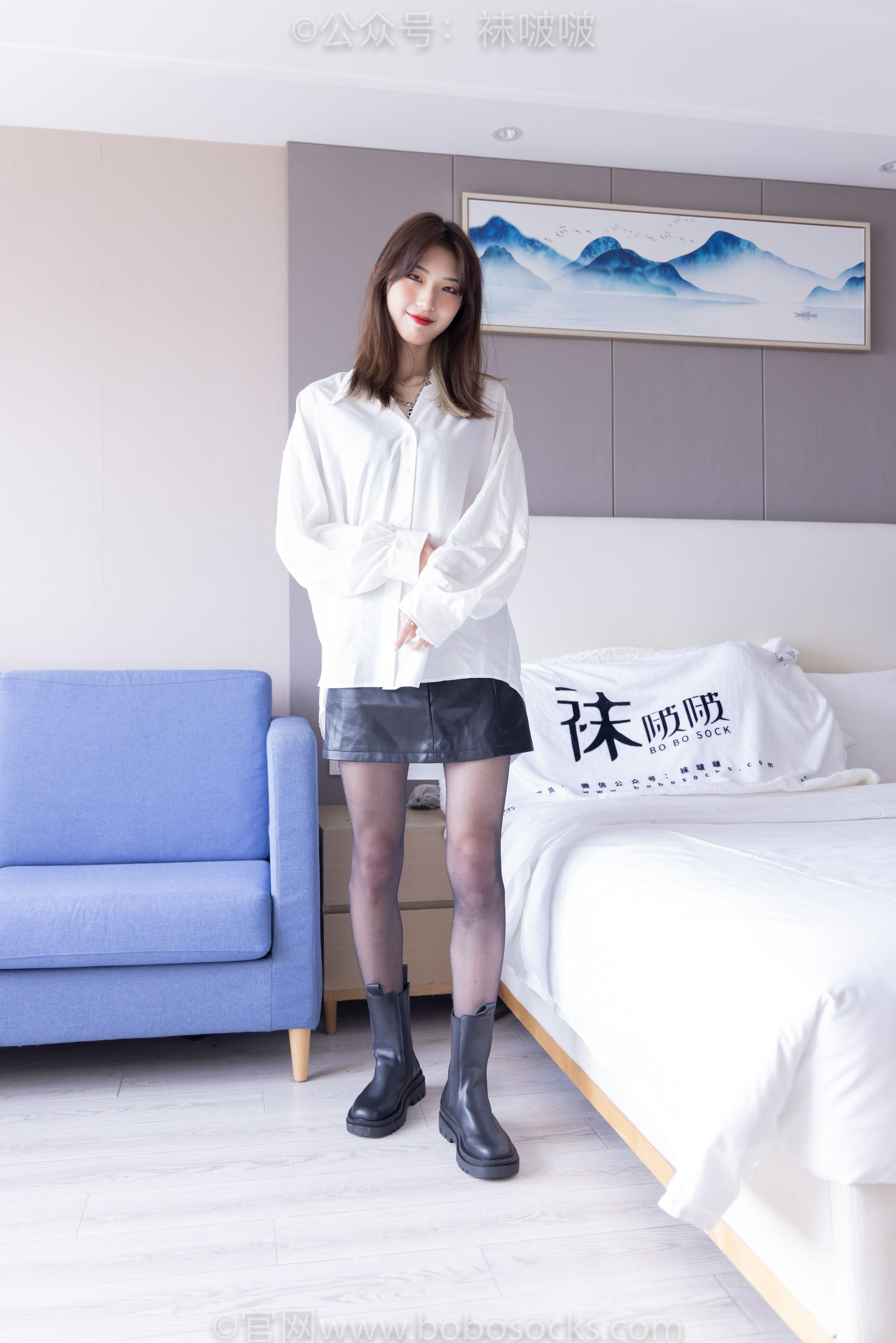 BoBoSocks袜啵啵 No.046 枫枫-短靴、黑丝