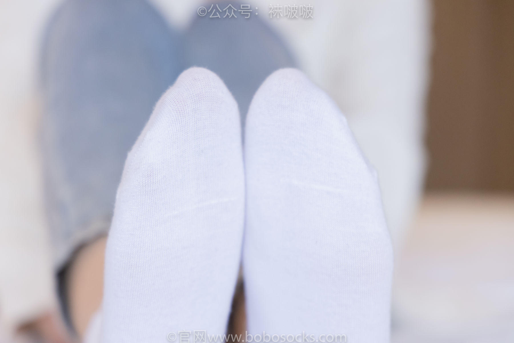 BoBoSocks袜啵啵 No.050 小甜豆-高跟长靴、白棉袜