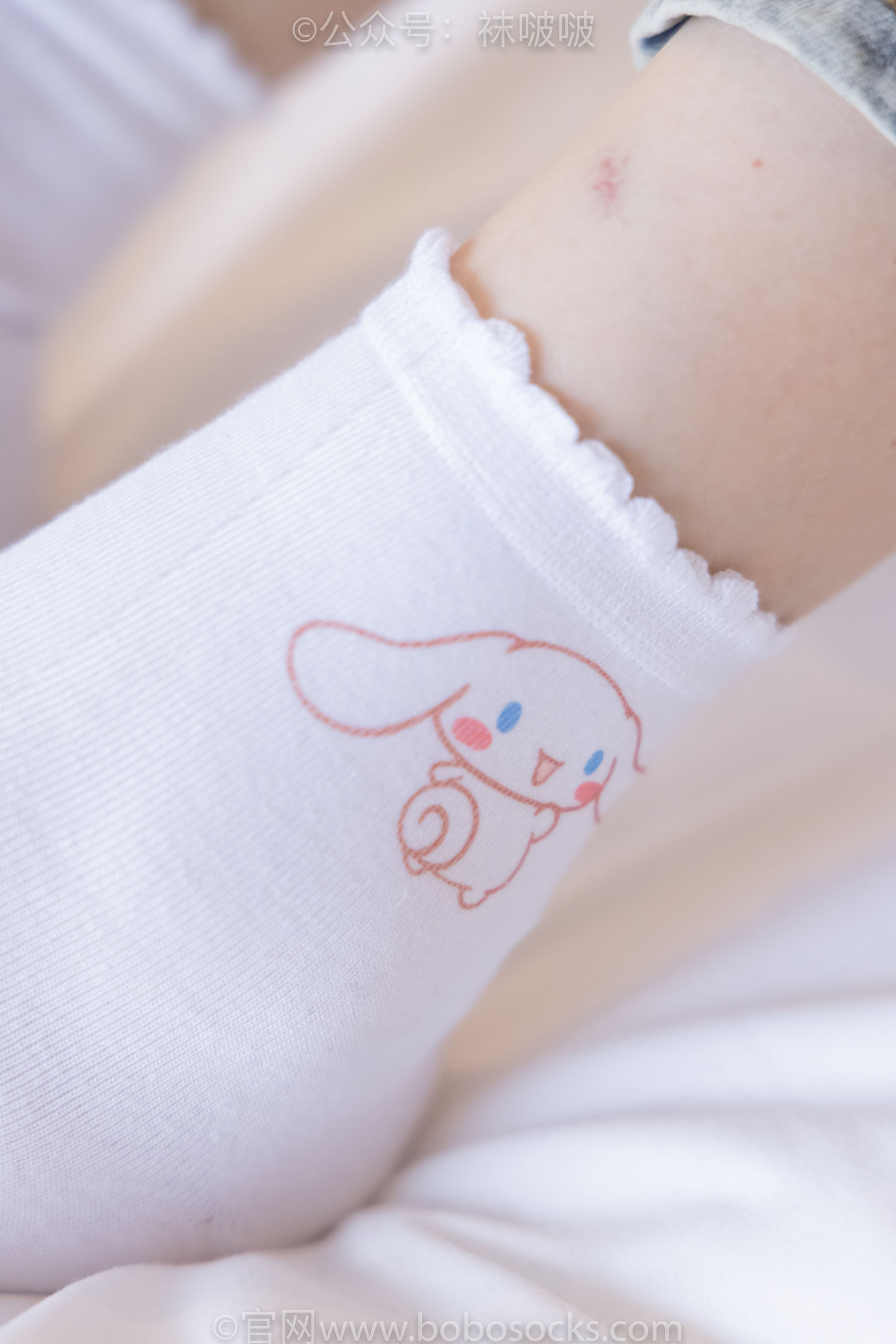 BoBoSocks袜啵啵 No.050 小甜豆-高跟长靴、白棉袜