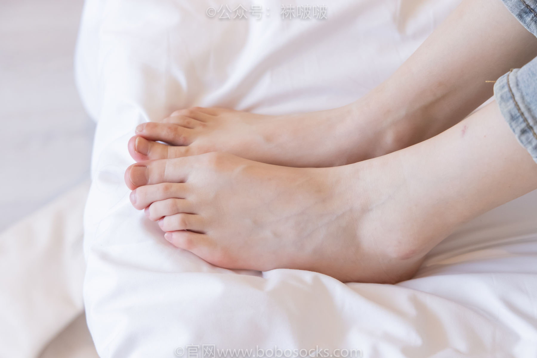 BoBoSocks袜啵啵 No.050 小甜豆-高跟长靴、白棉袜