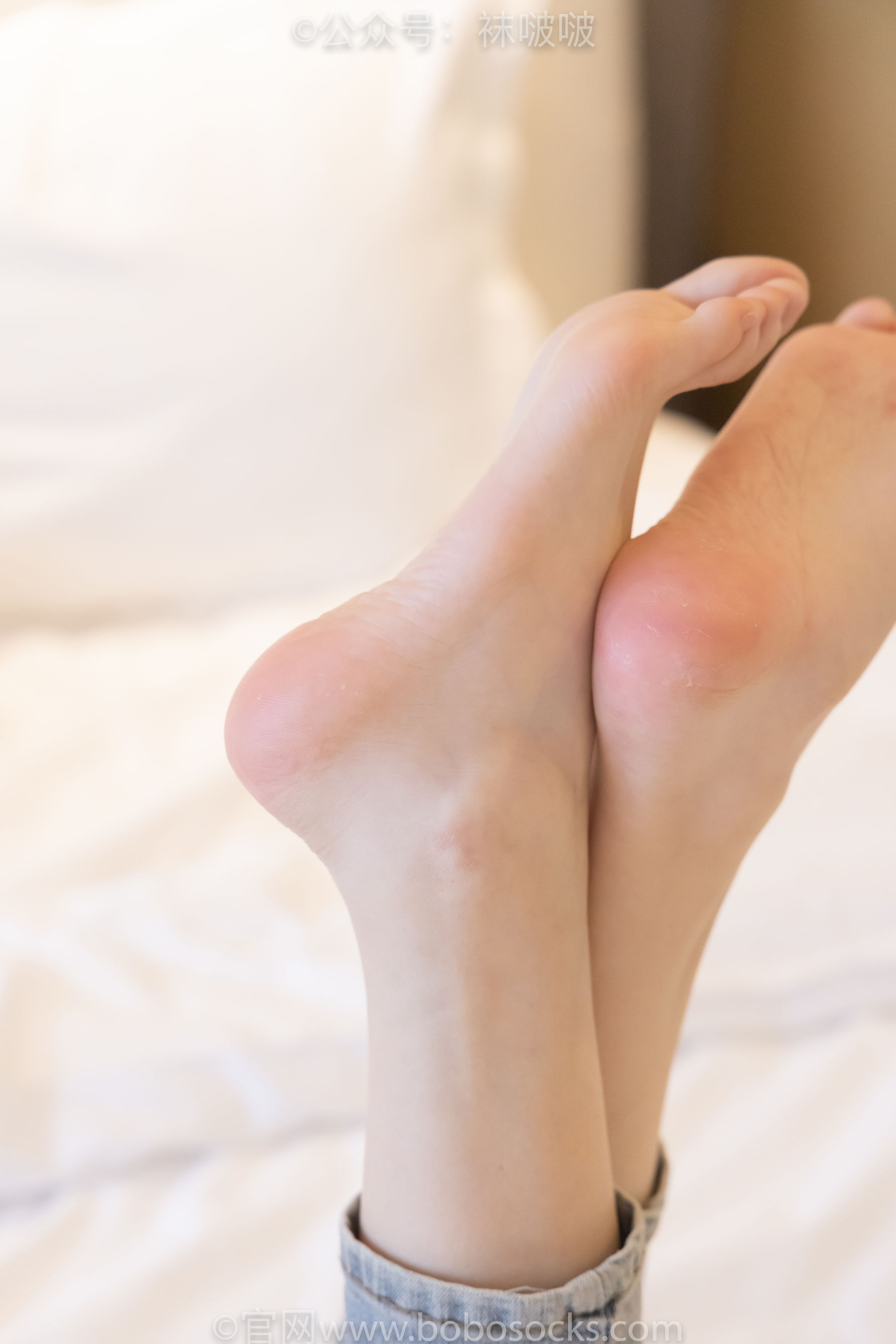 BoBoSocks袜啵啵 No.050 小甜豆-高跟长靴、白棉袜