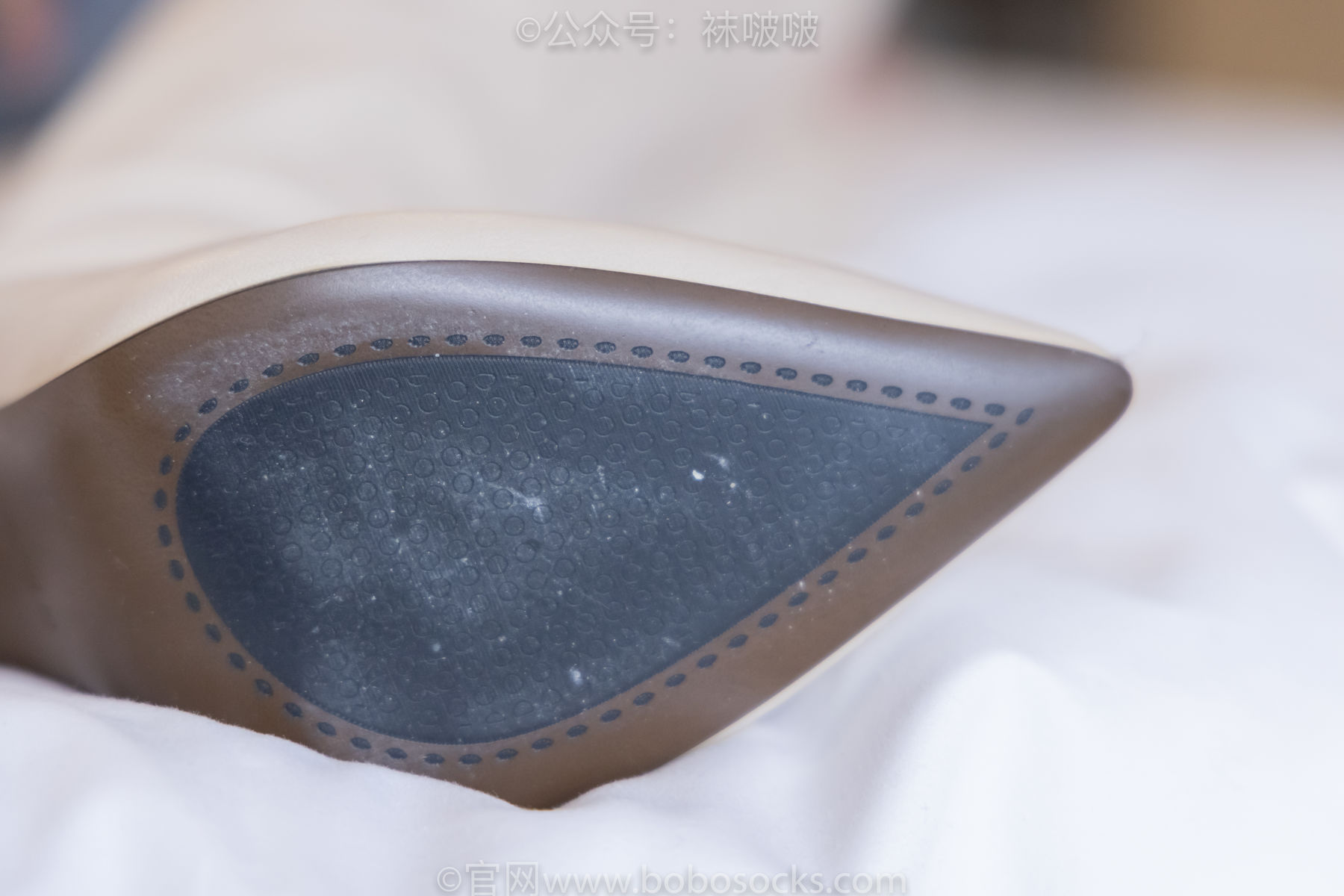 BoBoSocks袜啵啵 No.050 小甜豆-高跟长靴、白棉袜