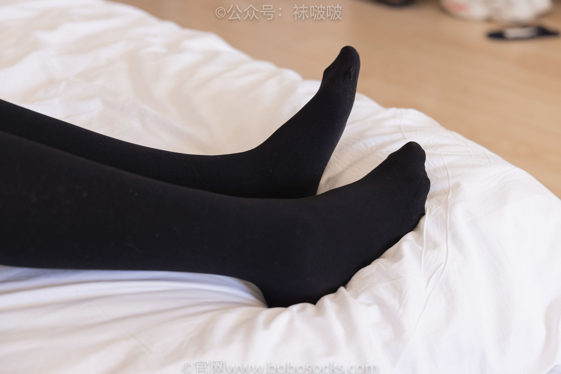 BoBoSocks袜啵啵 No.053 小甜豆-皮鞋、厚黑丝、黑色蕾丝船袜