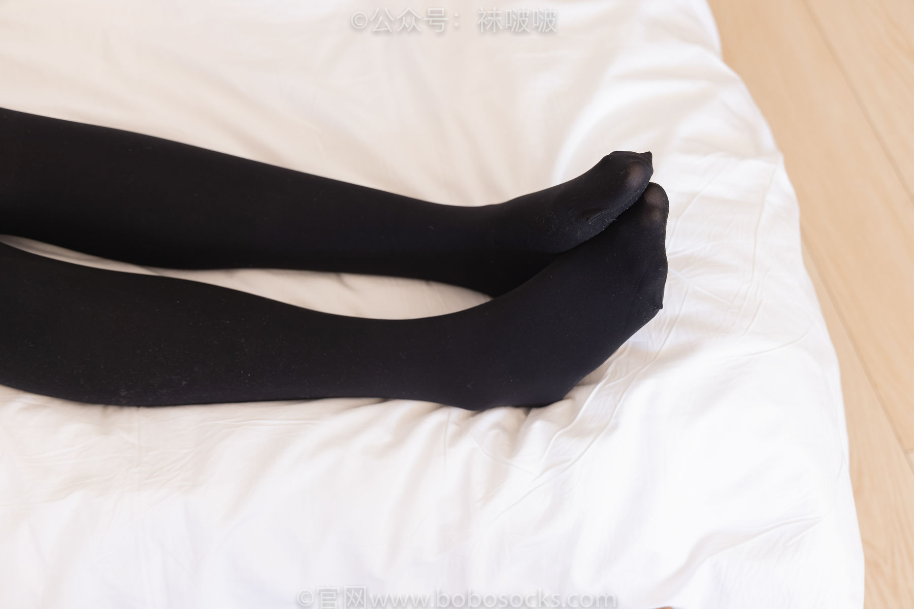 BoBoSocks袜啵啵 No.053 小甜豆-皮鞋、厚黑丝、黑色蕾丝船袜